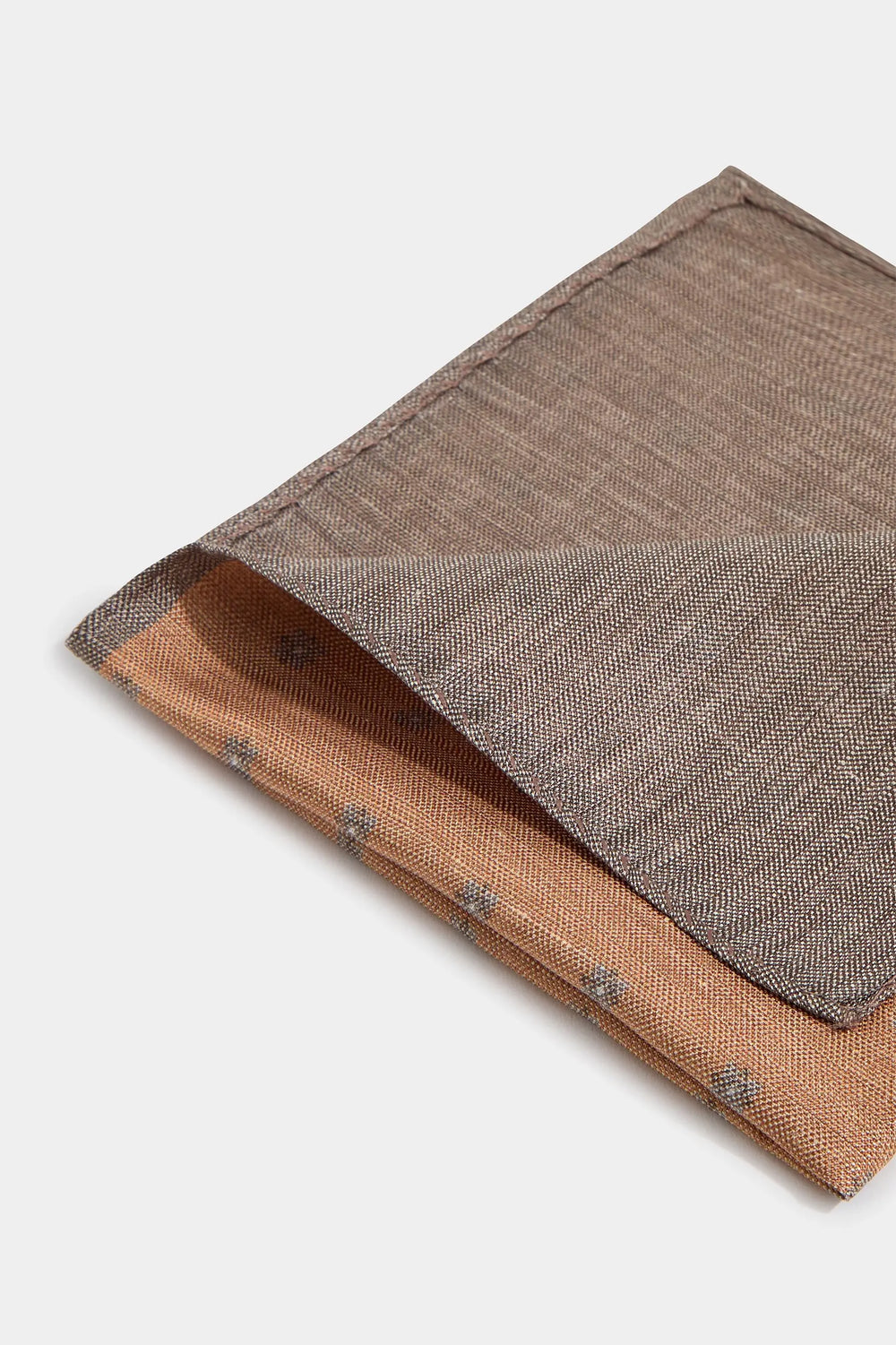 Fazzoletti da taschino reversibili con motivo floreale rustico - Made in Italy