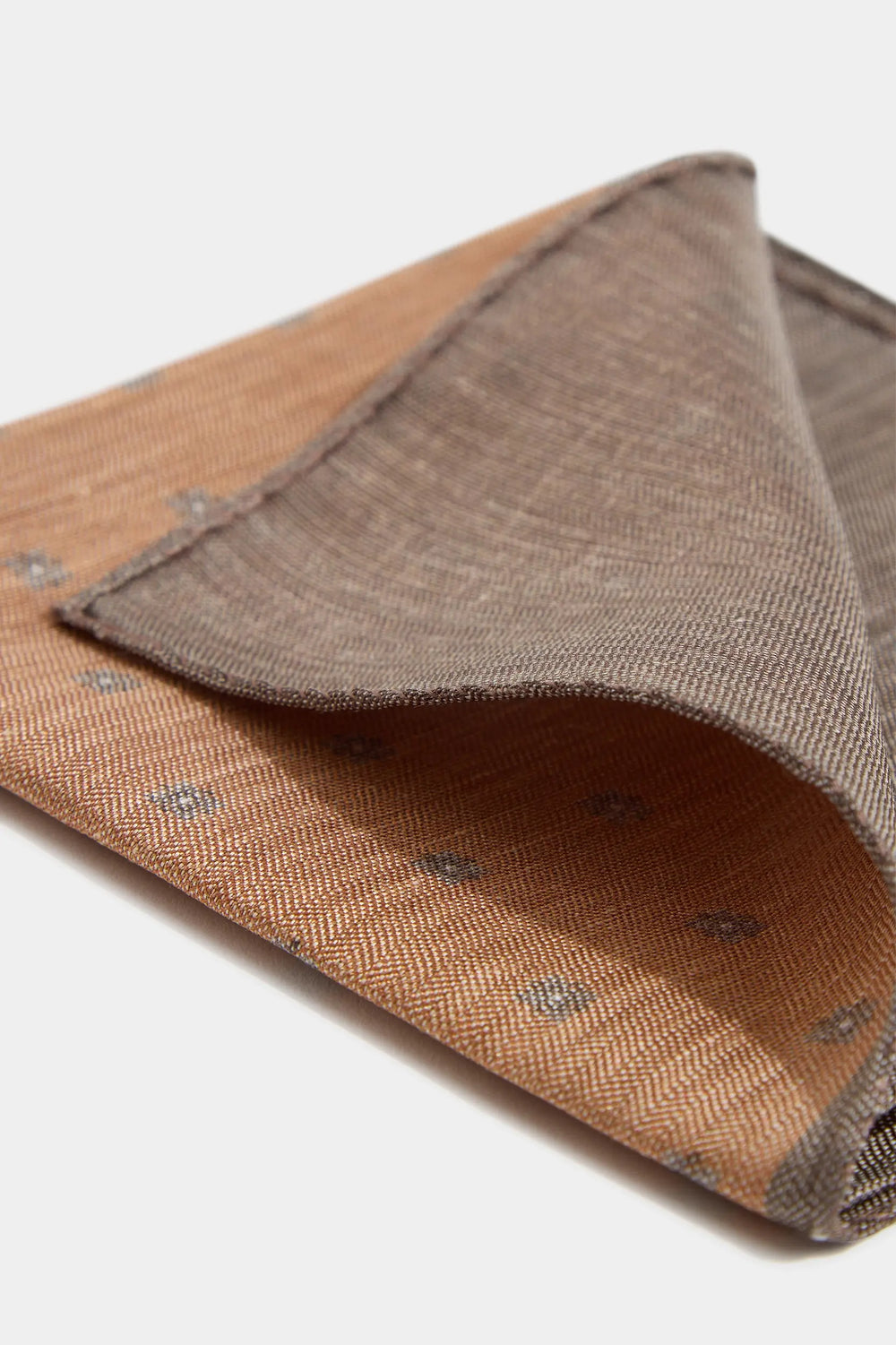 Fazzoletti da taschino reversibili con motivo floreale rustico - Made in Italy