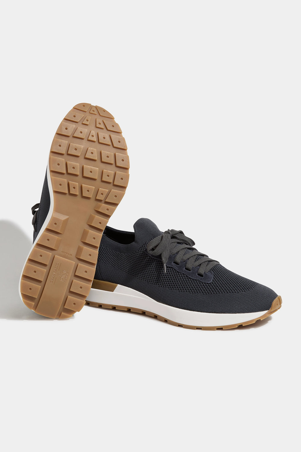 Sneakers blu in maglia - Made in Italy