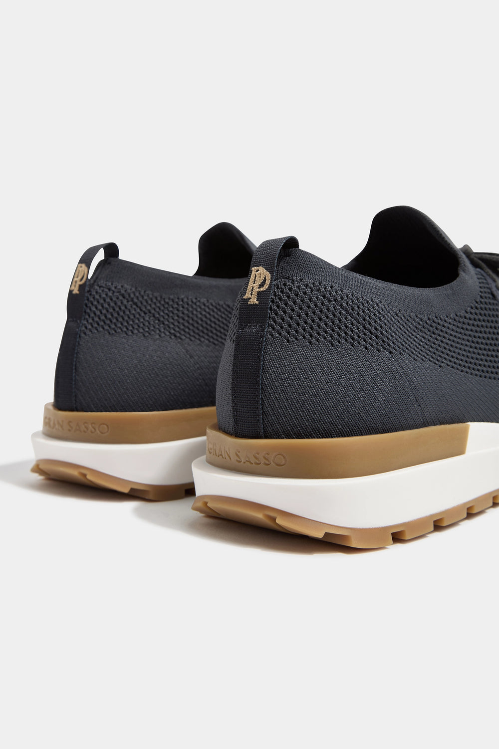 Sneakers blu in maglia - Made in Italy