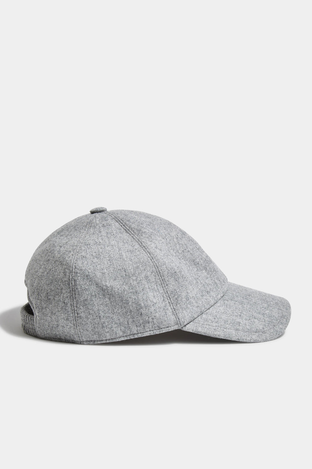 Cappellino baseball in flanella grigio - Made in Italy