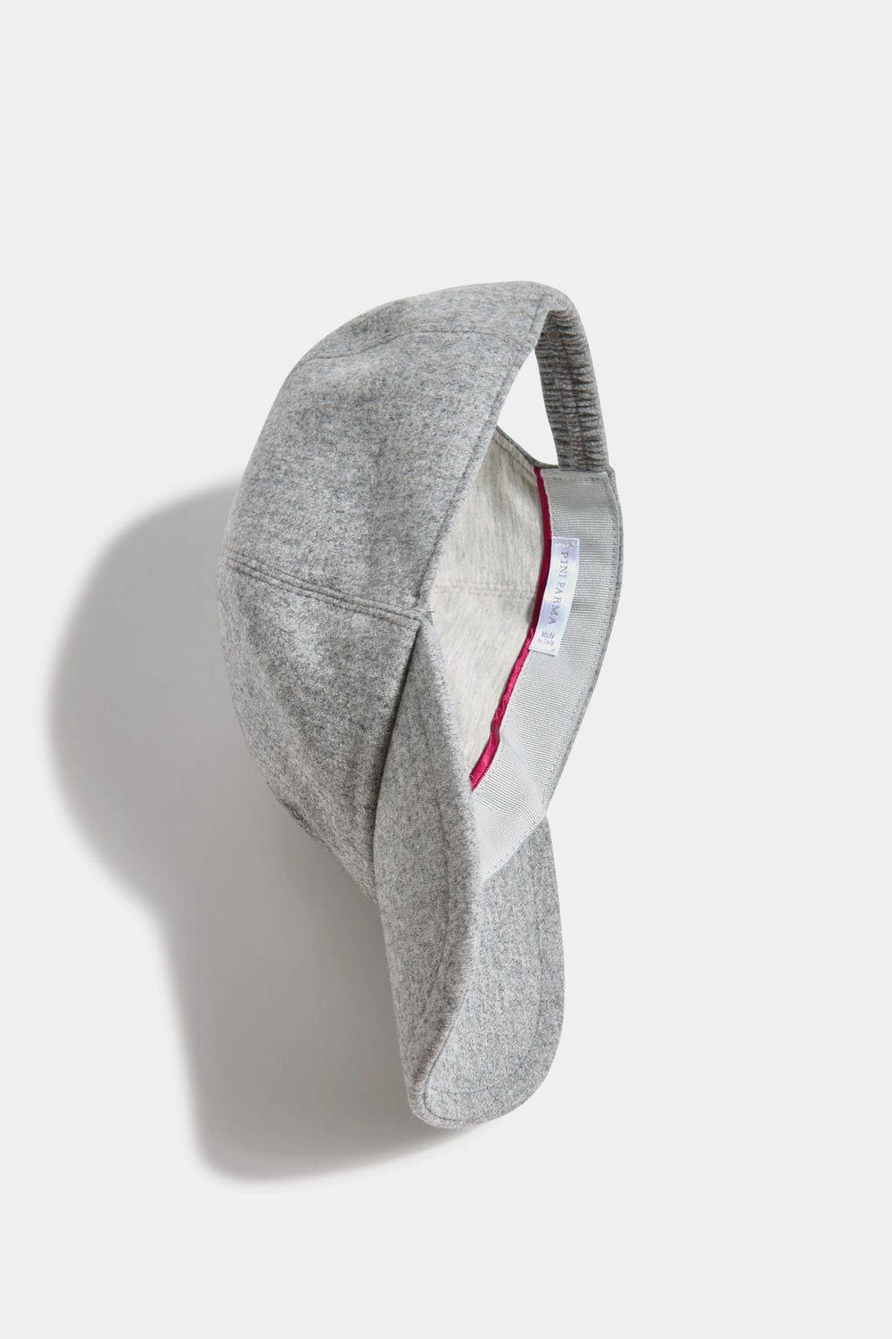 Cappellino baseball in flanella grigio - Made in Italy