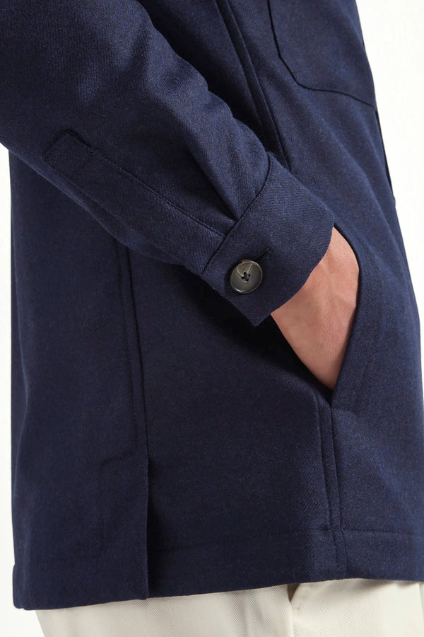 blue shirt jacket, men's wool cashmere jacket, italian shirt jacket, blue overshirt jacket, luxury men's jacket, elegant men's overshirt, refined shirt jacket, tailored blue jacket, premium italian jacket, sophisticated men's overshirt, timeless italian jacket, upscale men's overshirt, classic blue jacket, italian craftsmanship jacket, premium men's wool cashmere jacket, refined italian shirt jacket