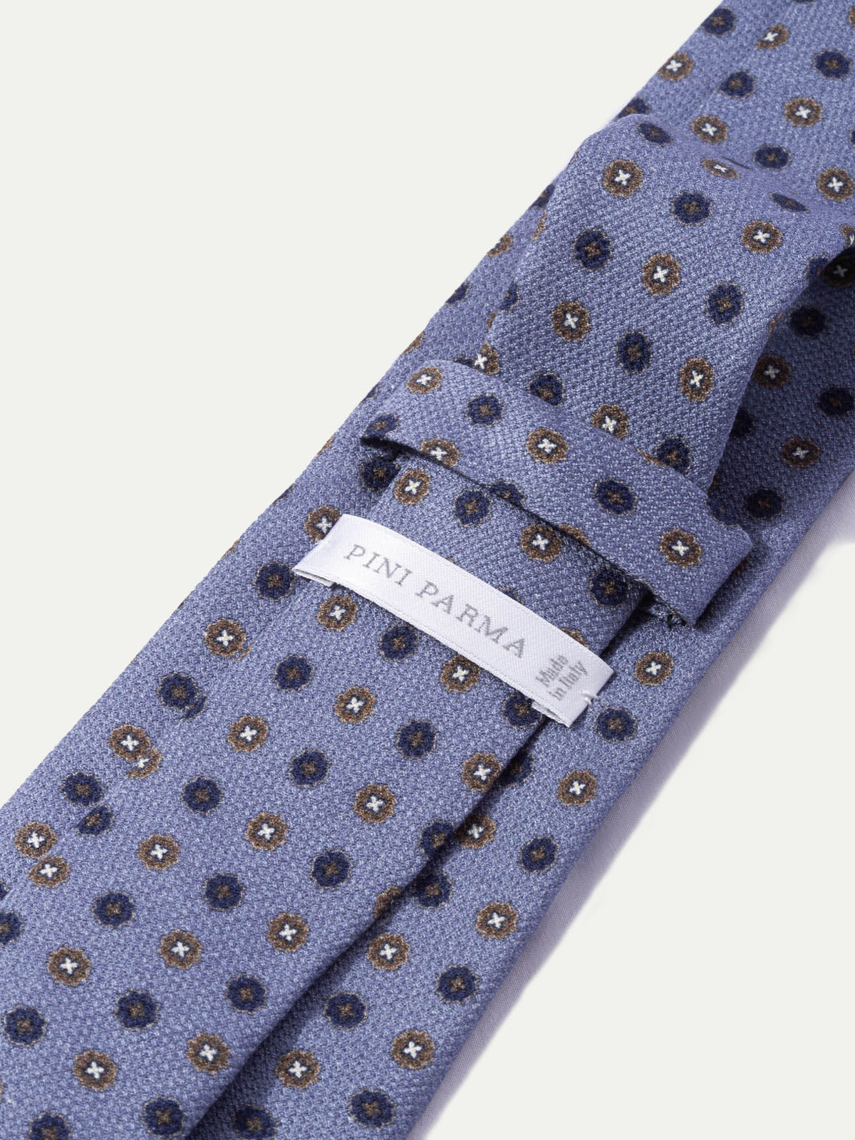 Light blue fancy silk tie - Made In Italy