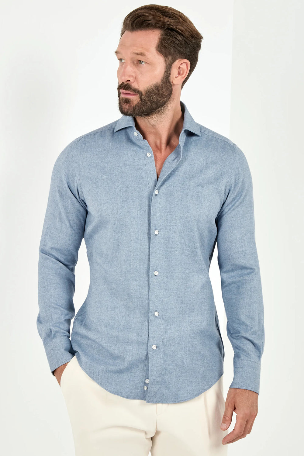 light blue cotton tencel shirt, men cotton tencel shirt, italian cotton tencel shirt, light blue tencel shirt, luxury men's cotton tencel shirt, elegant men's tencel shirt, refined cotton tencel shirt, tailored light blue tencel shirt, premium italian cotton tencel shirt, sophisticated men's cotton tencel shirt, timeless italian tencel shirt, upscale men's cotton tencel shirt, classic light blue tencel shirt, italian craftsmanship tencel shirt, premium men's light blue shirt, refined italian cotton tencel