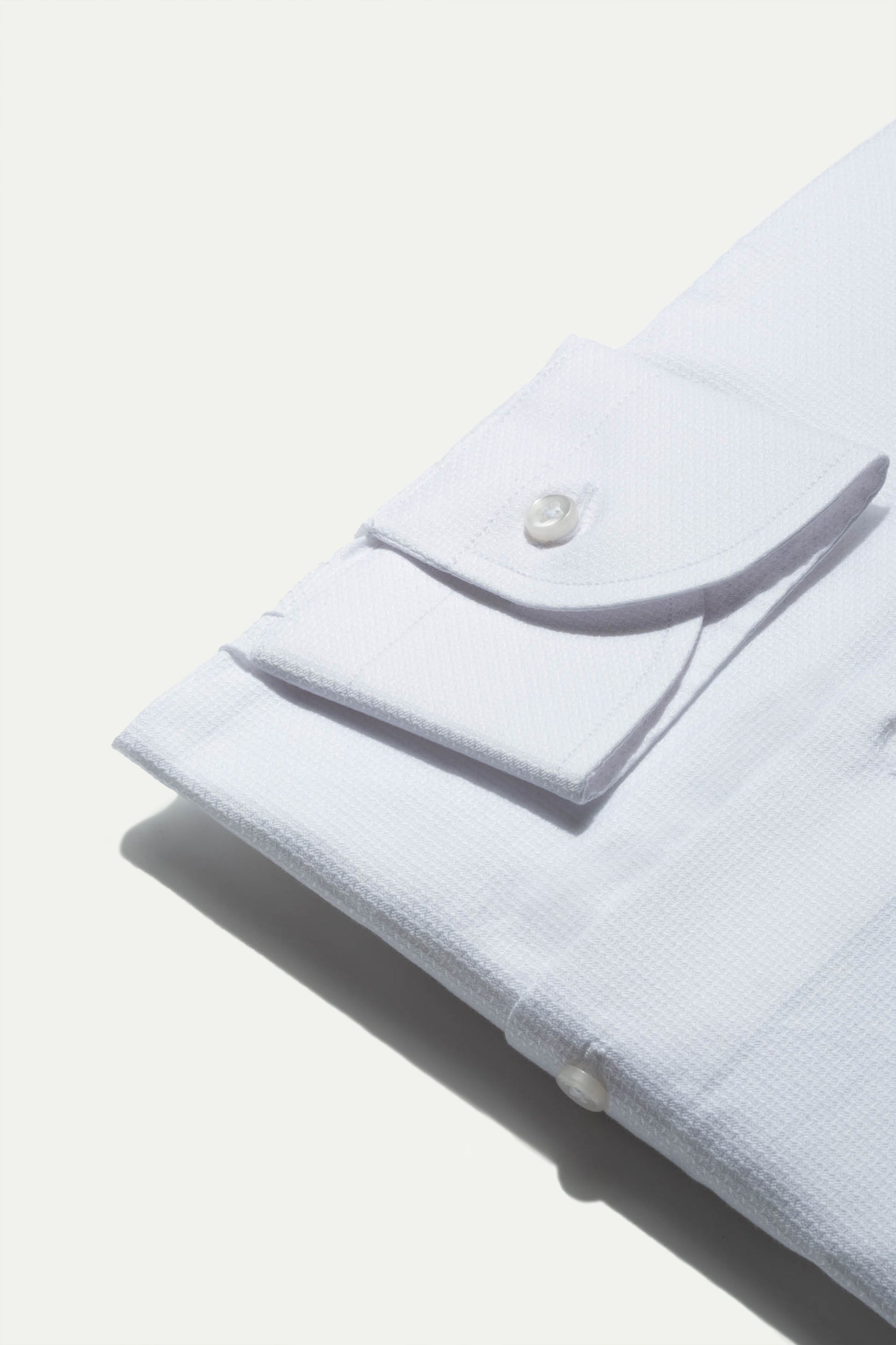 White textured shirt - Made In Italy