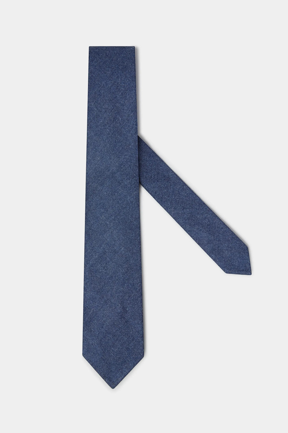 Cravatta in flanella avio - Made in Italy
