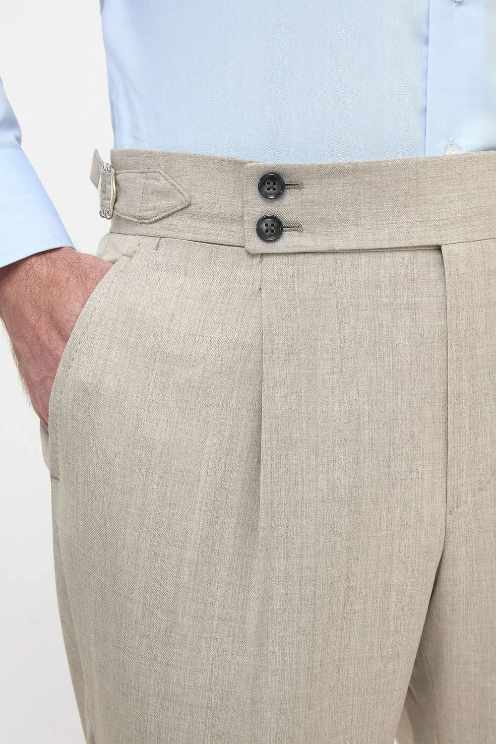 Pantaloni beige Soragna - Made in Italy