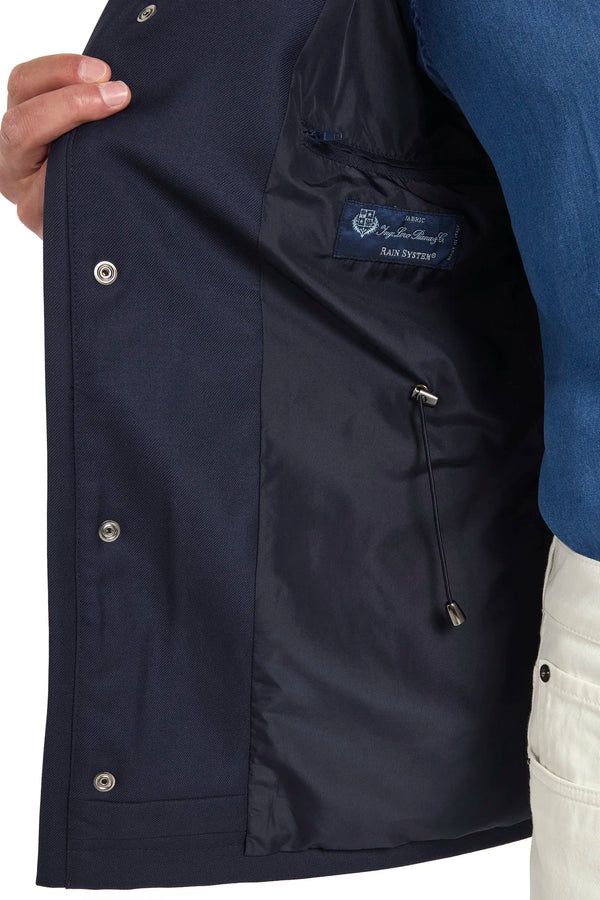 blue field jacket, men's field jacket, italian field jacket, blue cotton jacket, luxury men's jacket, elegant men's outerwear, refined field jacket, tailored blue jacket, premium italian jacket, sophisticated men's jacket, timeless italian outerwear, upscale men's field jacket, classic blue jacket, italian craftsmanship jacket, premium men's field jacket, refined italian jacket