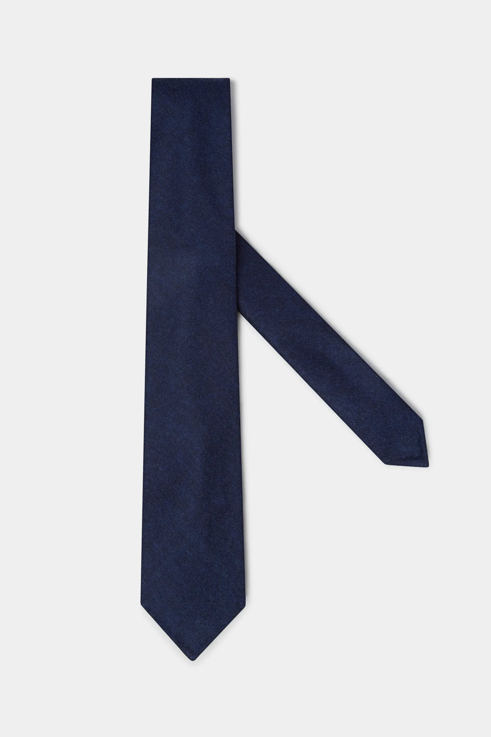 Cravate en flanelle bleue - Made In Italy
