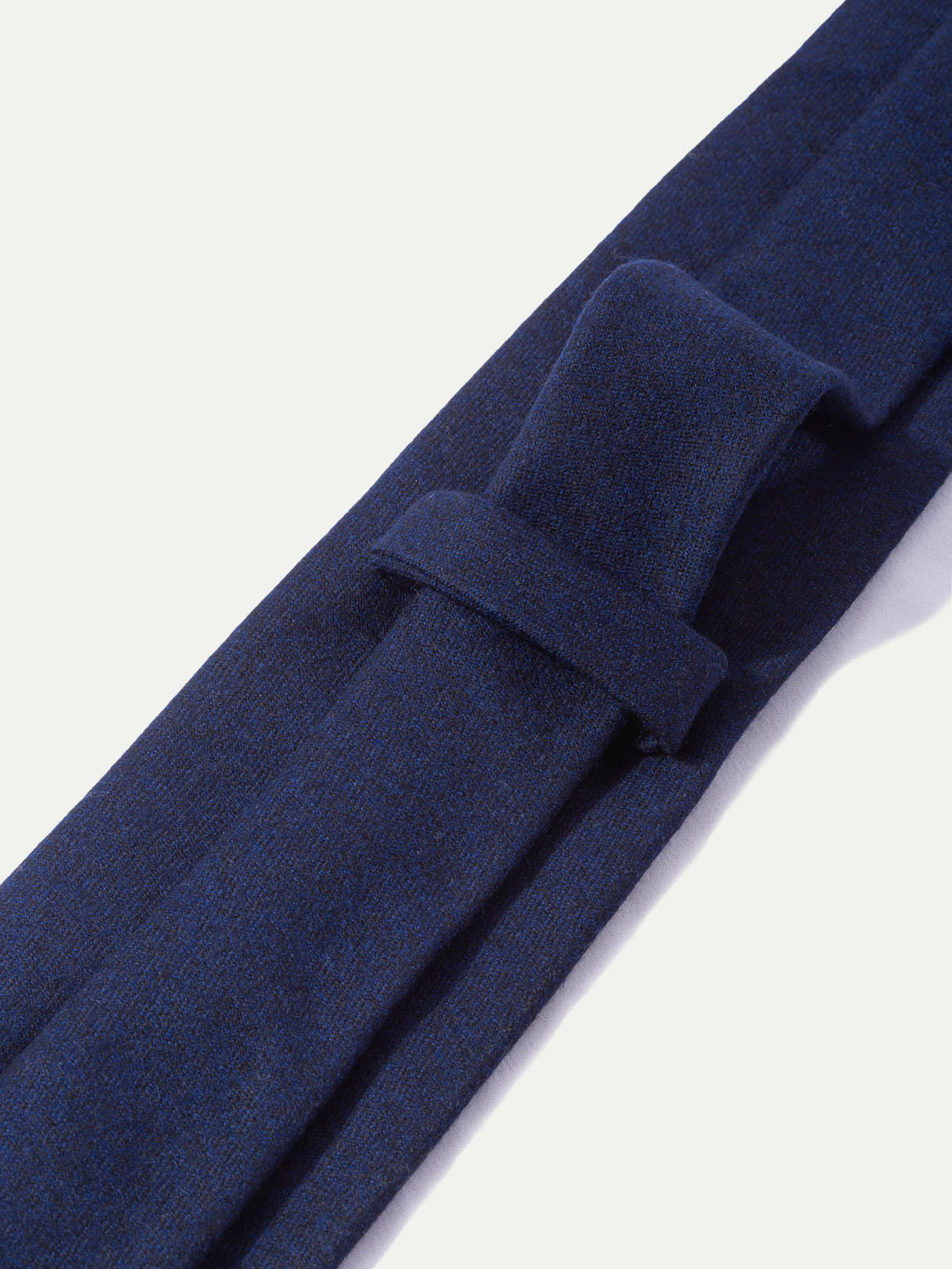 Blue flannel tie - Hand Made In Italy