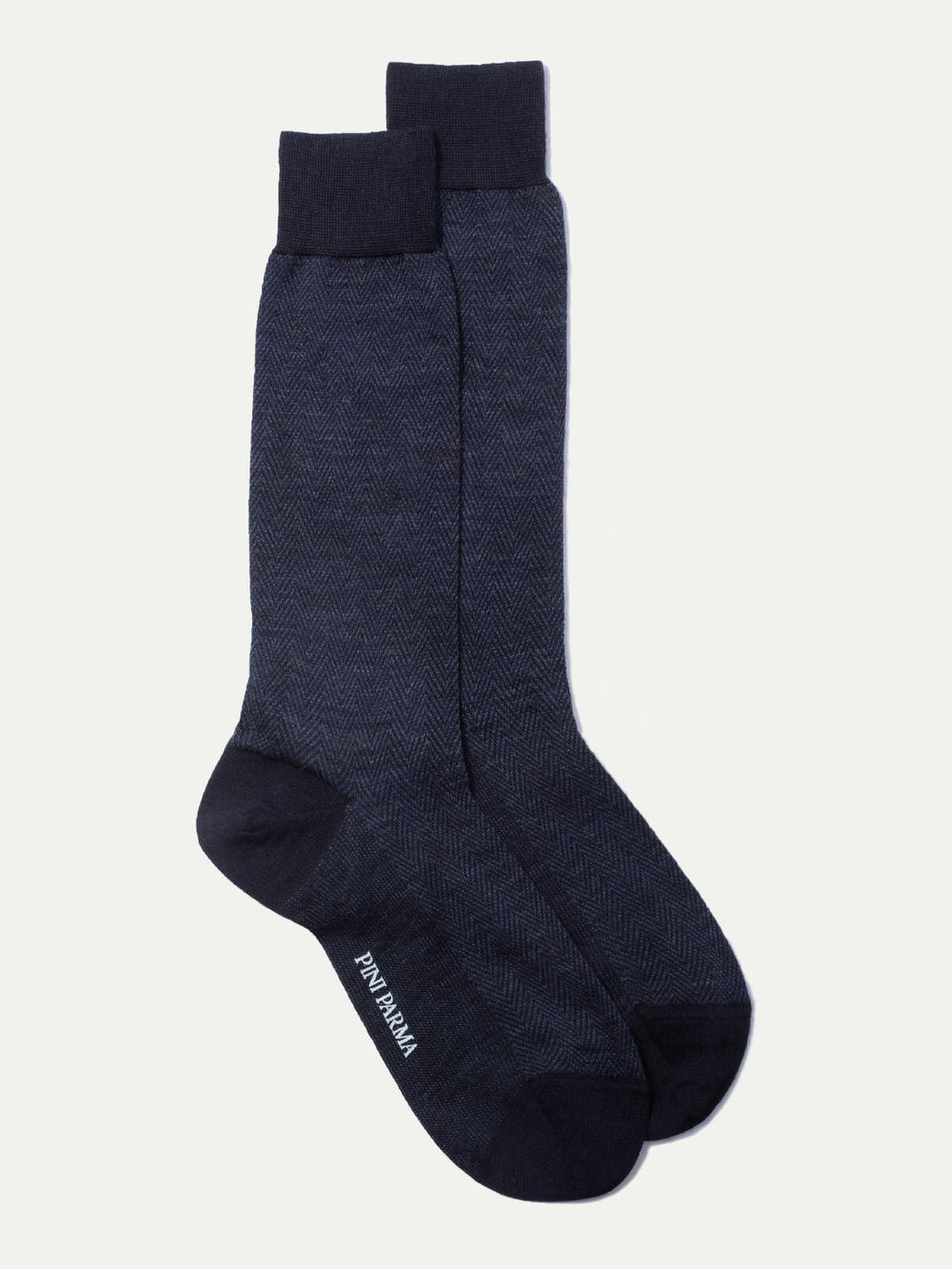 Calzini corti blu a treccia - Made in Italy