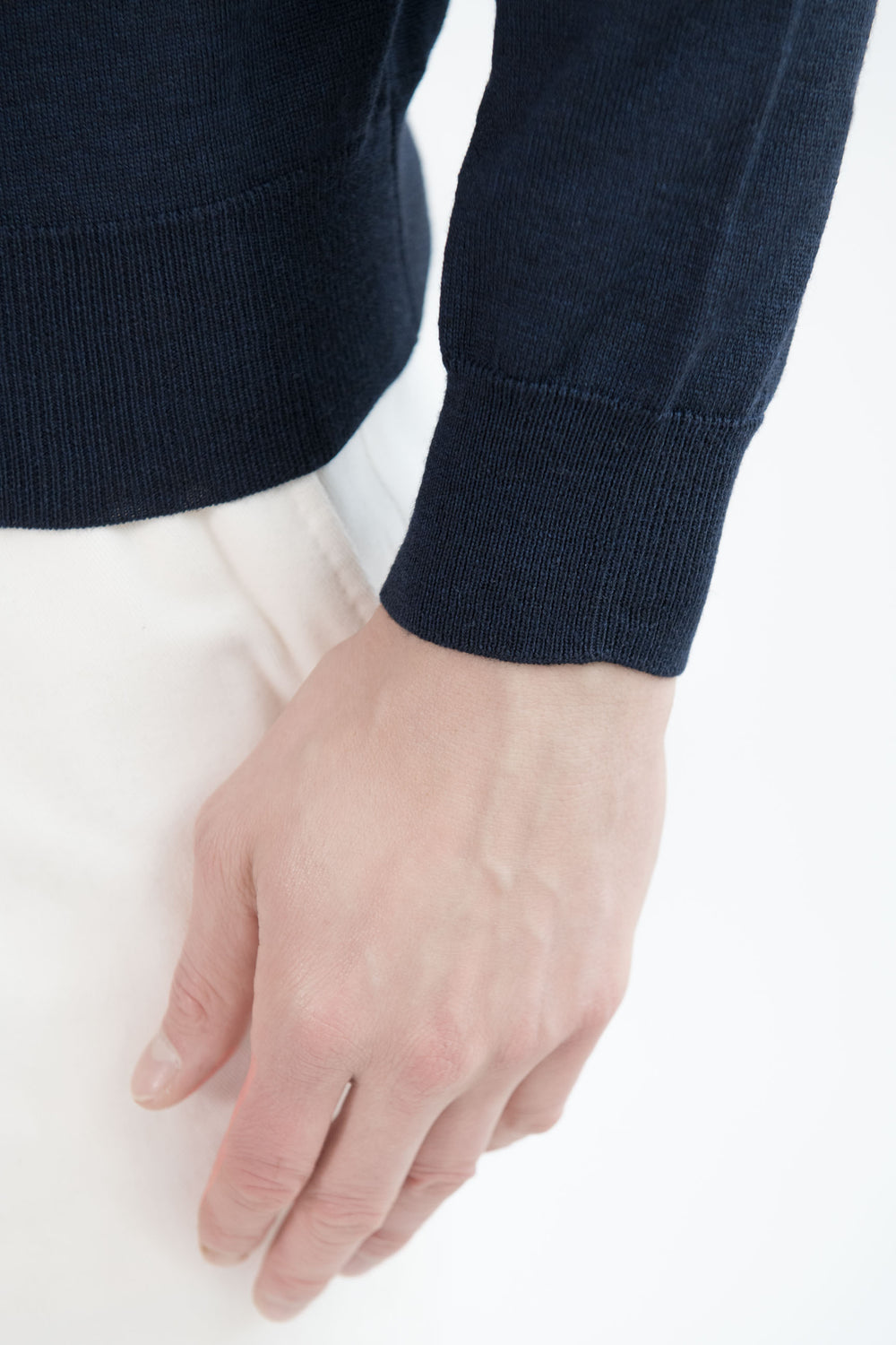 Dolcevita blu in merino – Made in Italy