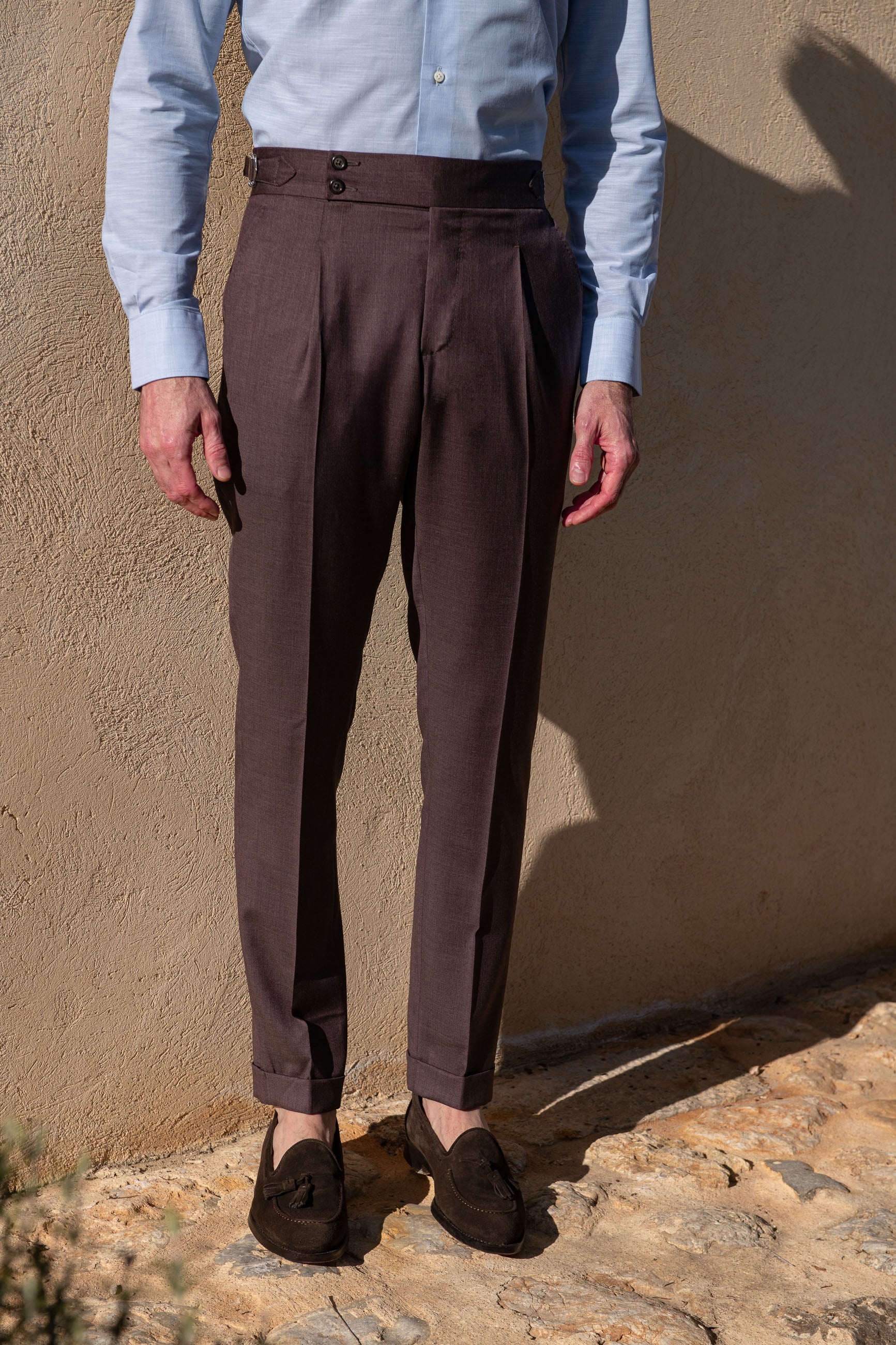 Bordeaux Trousers "Soragna Capsule Collection" - Made in Italy