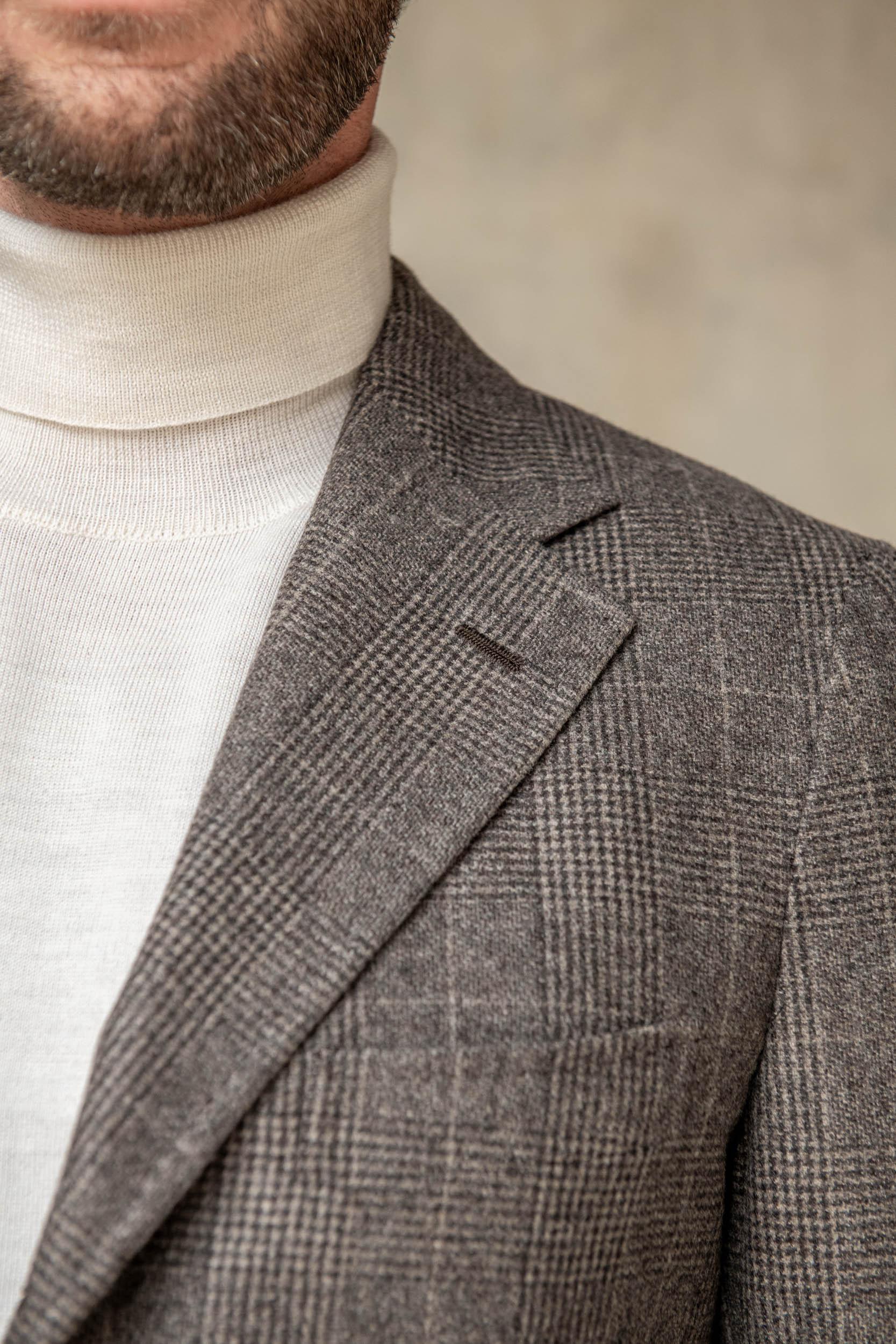 Cream Merino Turtleneck – Made in Italy