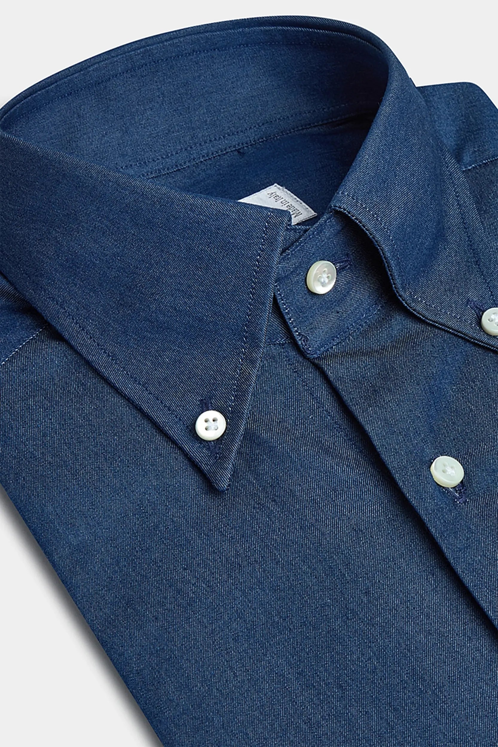 Button down denim shirt Sartoriale collection - Made In Italy Button down denim shirt Sartoriale collection - Made In Italy