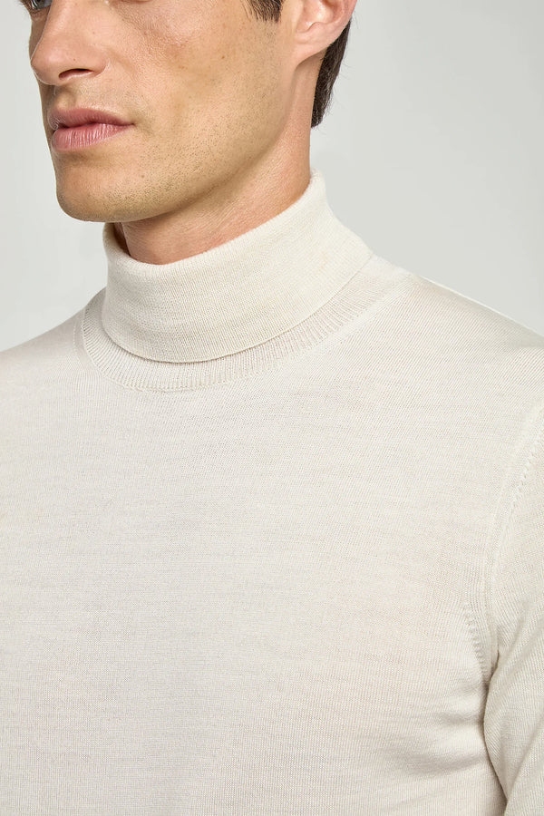 Dolcevita crema in merino – Made in Italy