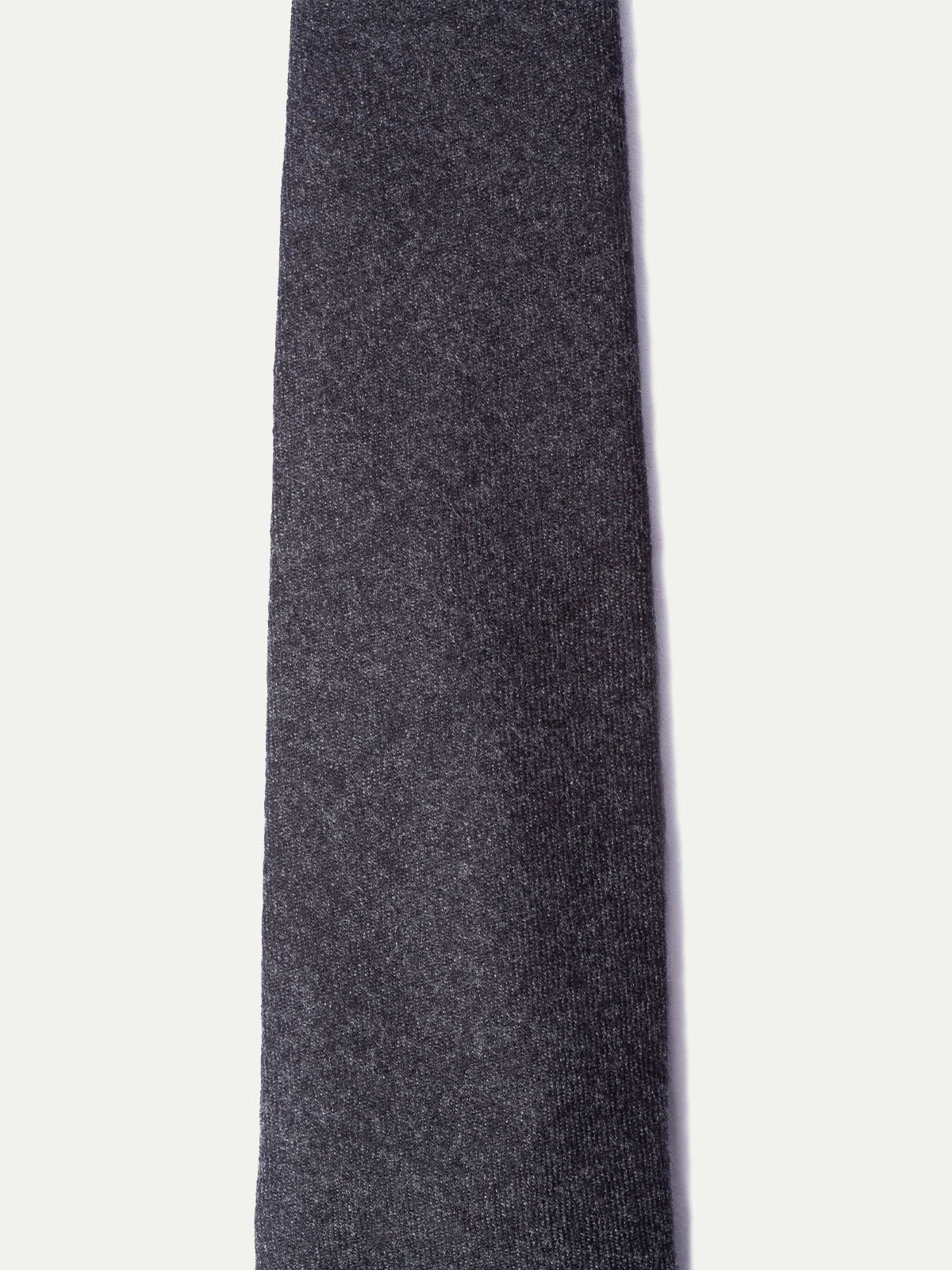 Dark grey flannel tie - Hand Made In Italy