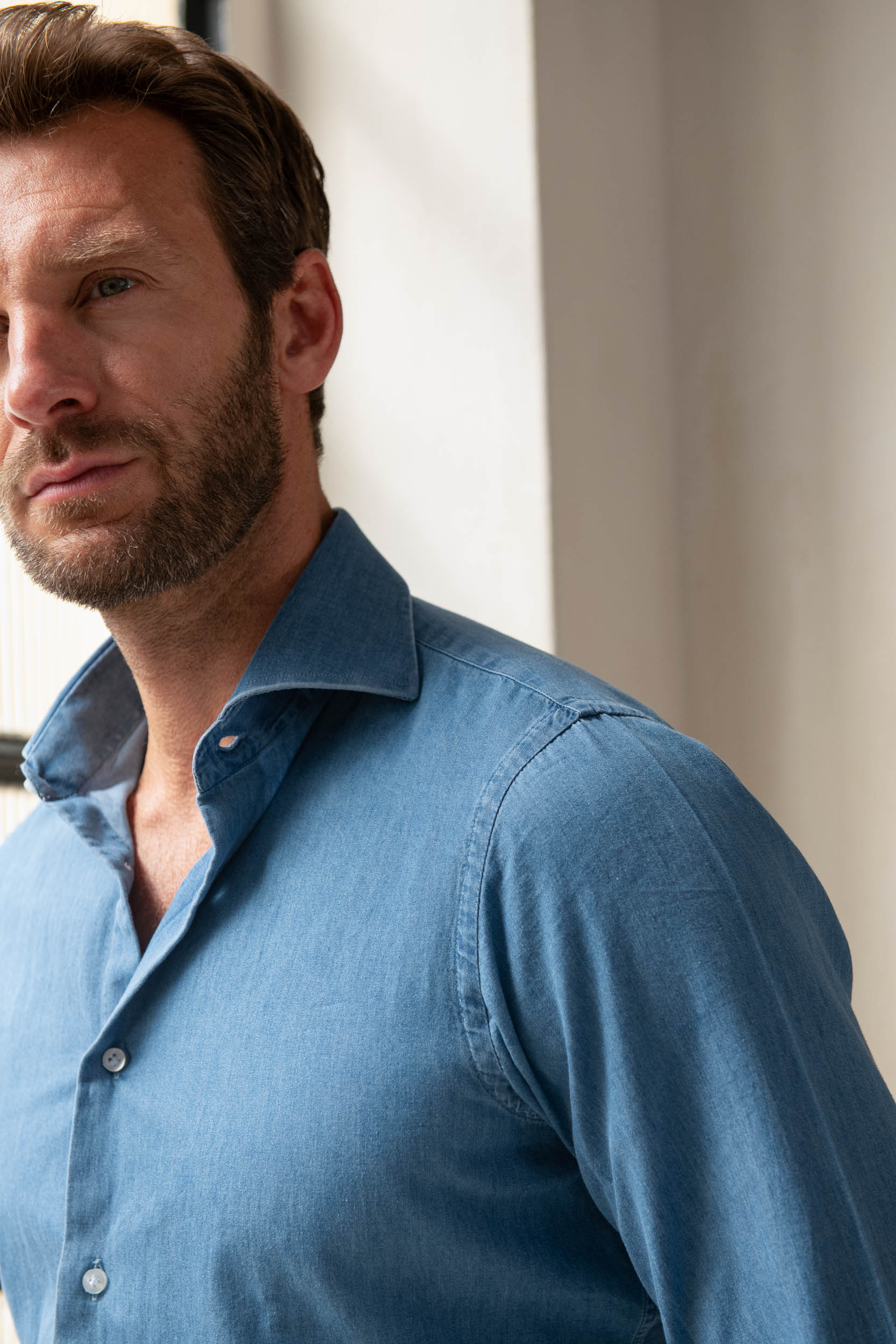 Denim blue shirt - Made in Italy