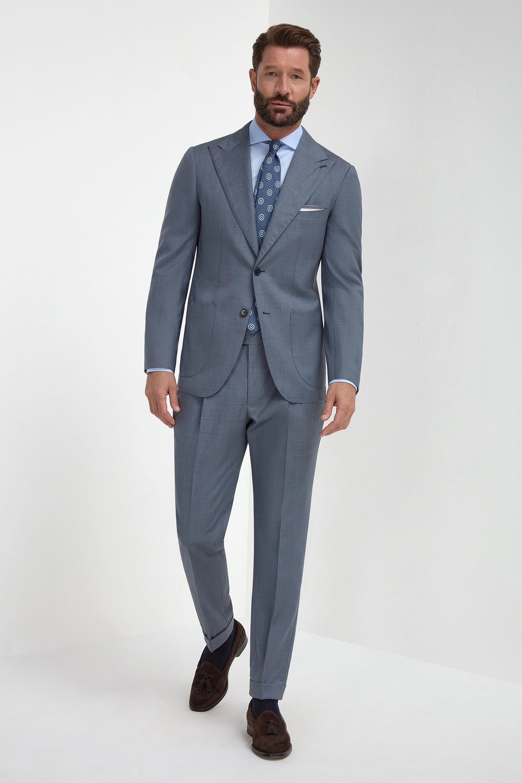 Dusty blue suit - Made in Italy Dusty blue suit - Made in Italy