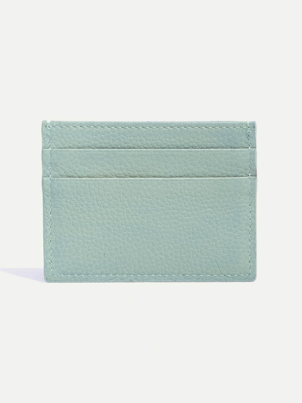 Porta carte in pelle verde acqua - Made in Italy