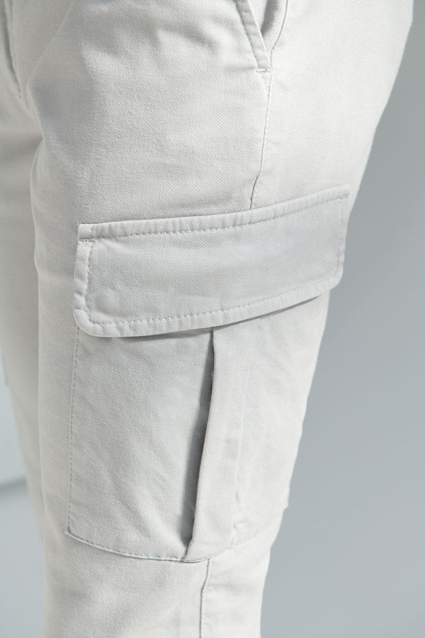 Cargo Trousers in Italian Cotton, High Rise Italian Cargo, Grey Cotton Cargo Trousers, Pantaloni cargo in cotone italiano, pantaloni cargo italiani a vita alta, pantaloni cargo in cotone grigio, Pantaloni cargo in cotone italiano, pantaloni cargo italiani a vita alta, pantaloni cargo in cotone grigio