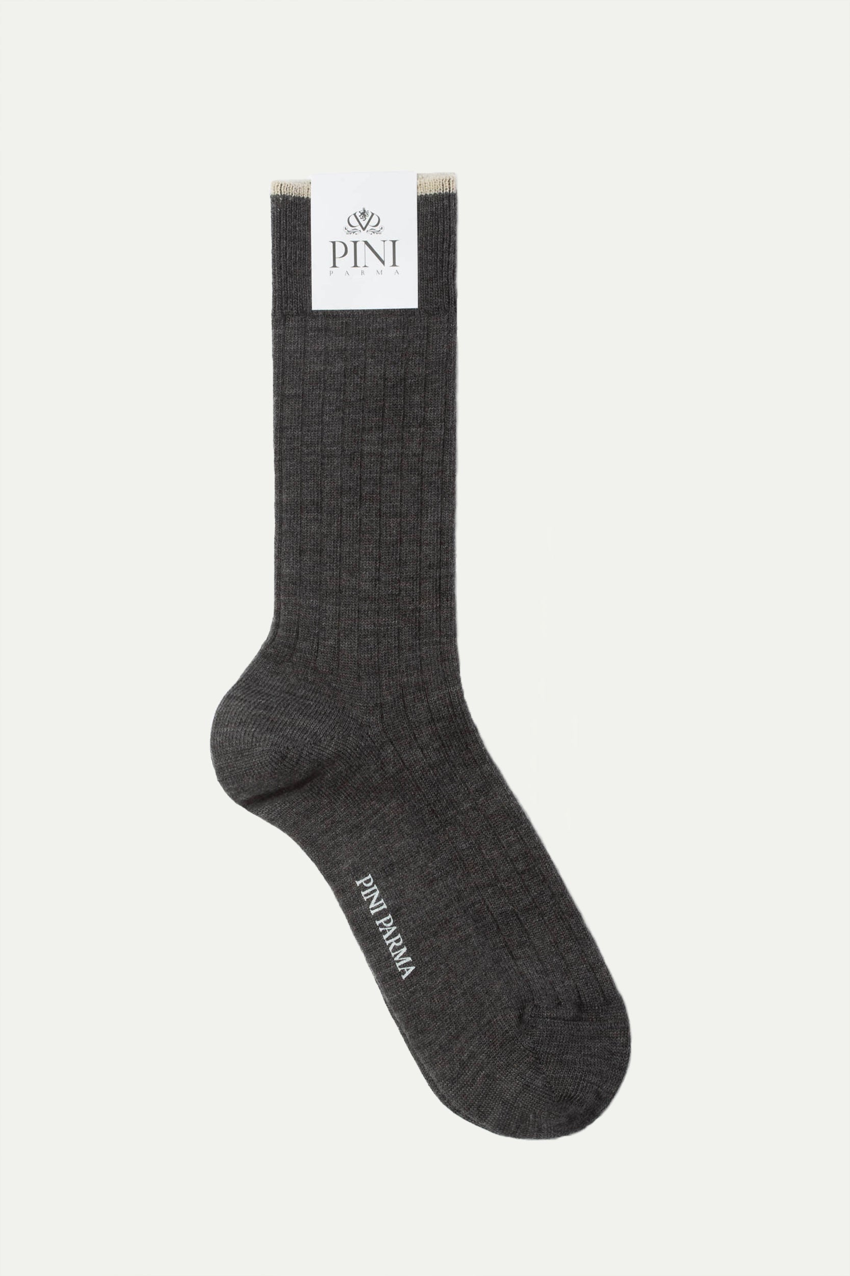 Grey - Super durable Wool short socks - Made in Italy