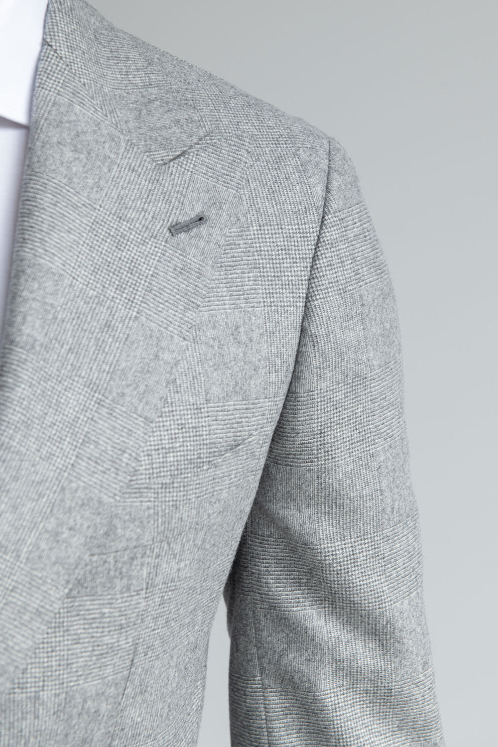 Men Wool Suit, Half Canvas Flannel Suit, Prince of Wales Wool Suit, Grey Prince of Wales Suit, Italian wool suit, Costume de laine pour homme, costume de flanelle demi-entoilée, costume en laine Prince de Galles, costume gris Prince de Galles, costume en laine italien, Abito in lana da uomo, abito in flanella semi intelato, abito in lana Principe di Galles, abito in Principe di Galles grigio, abito in lana italiana,