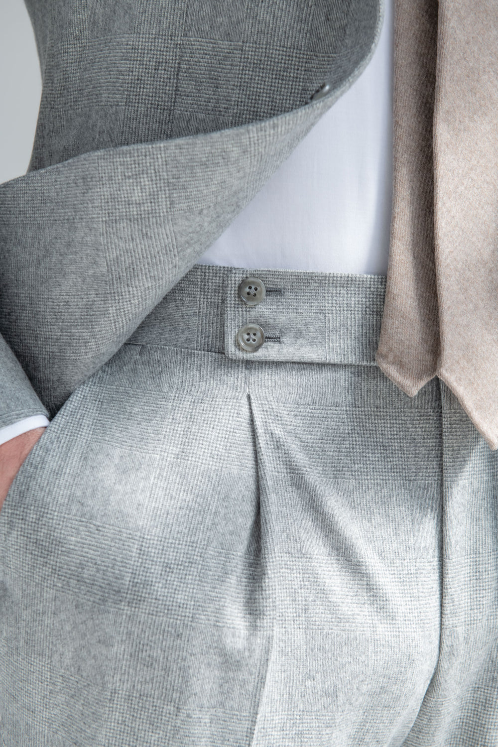 Men Wool Suit, Half Canvas Flannel Suit, Prince of Wales Wool Suit, Grey Prince of Wales Suit, Italian wool suit, Costume de laine pour homme, costume de flanelle demi-entoilée, costume en laine Prince de Galles, costume gris Prince de Galles, costume en laine italien, Abito in lana da uomo, abito in flanella semi intelato, abito in lana Principe di Galles, abito in Principe di Galles grigio, abito in lana italiana,