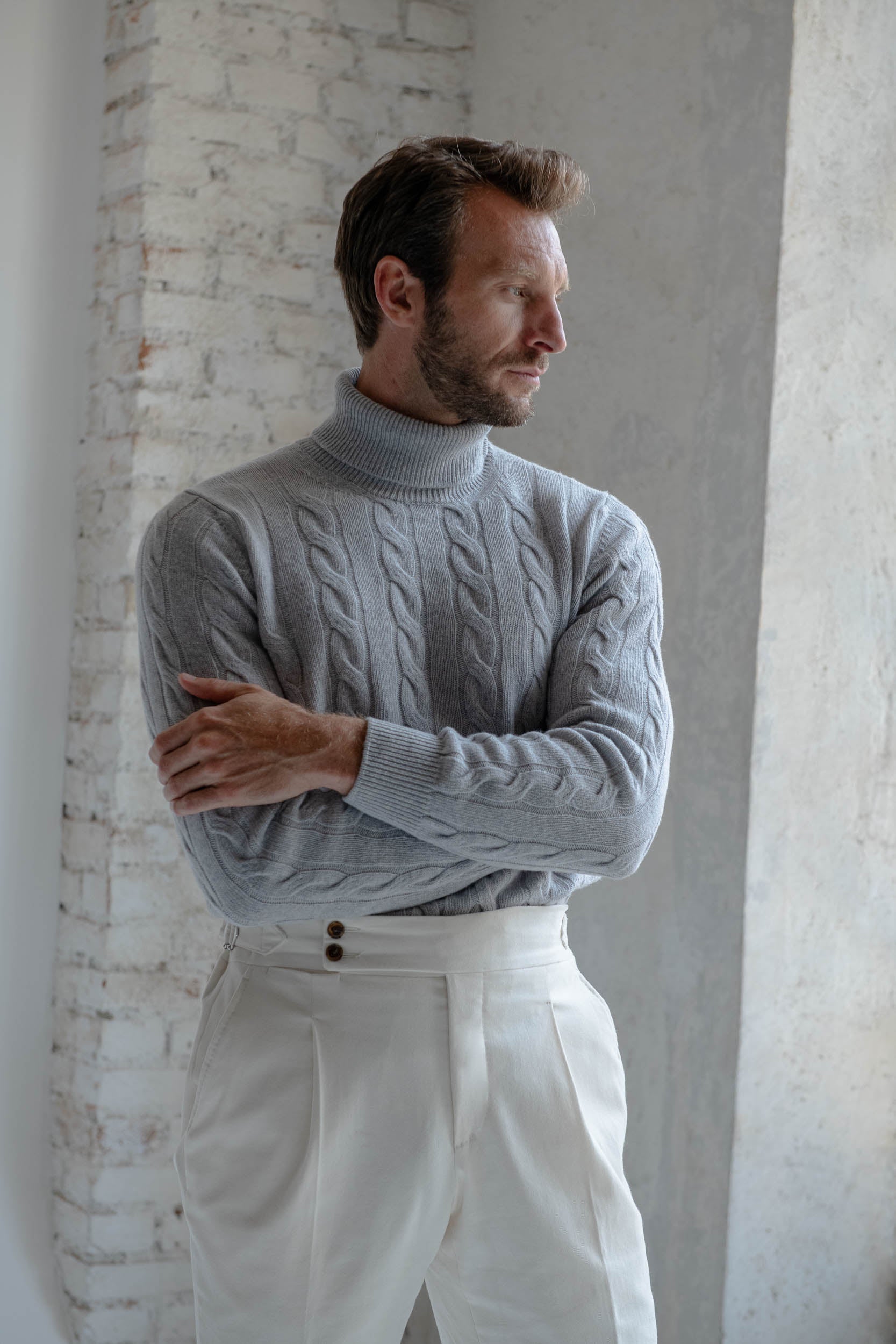 Grey turtleneck – Made in Italy