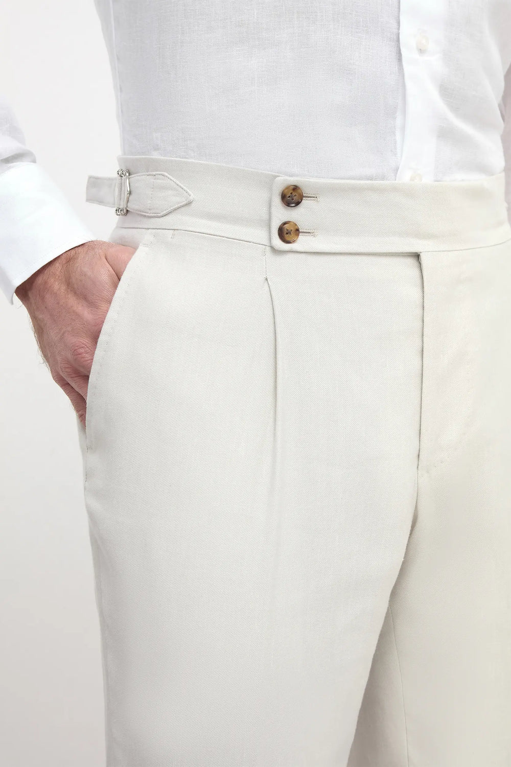 Pantaloni Soragna in tessuto stretch Ice - Made in Italy