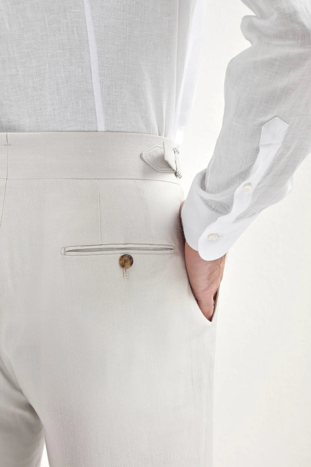 Pantaloni Soragna in tessuto stretch Ice - Made in Italy