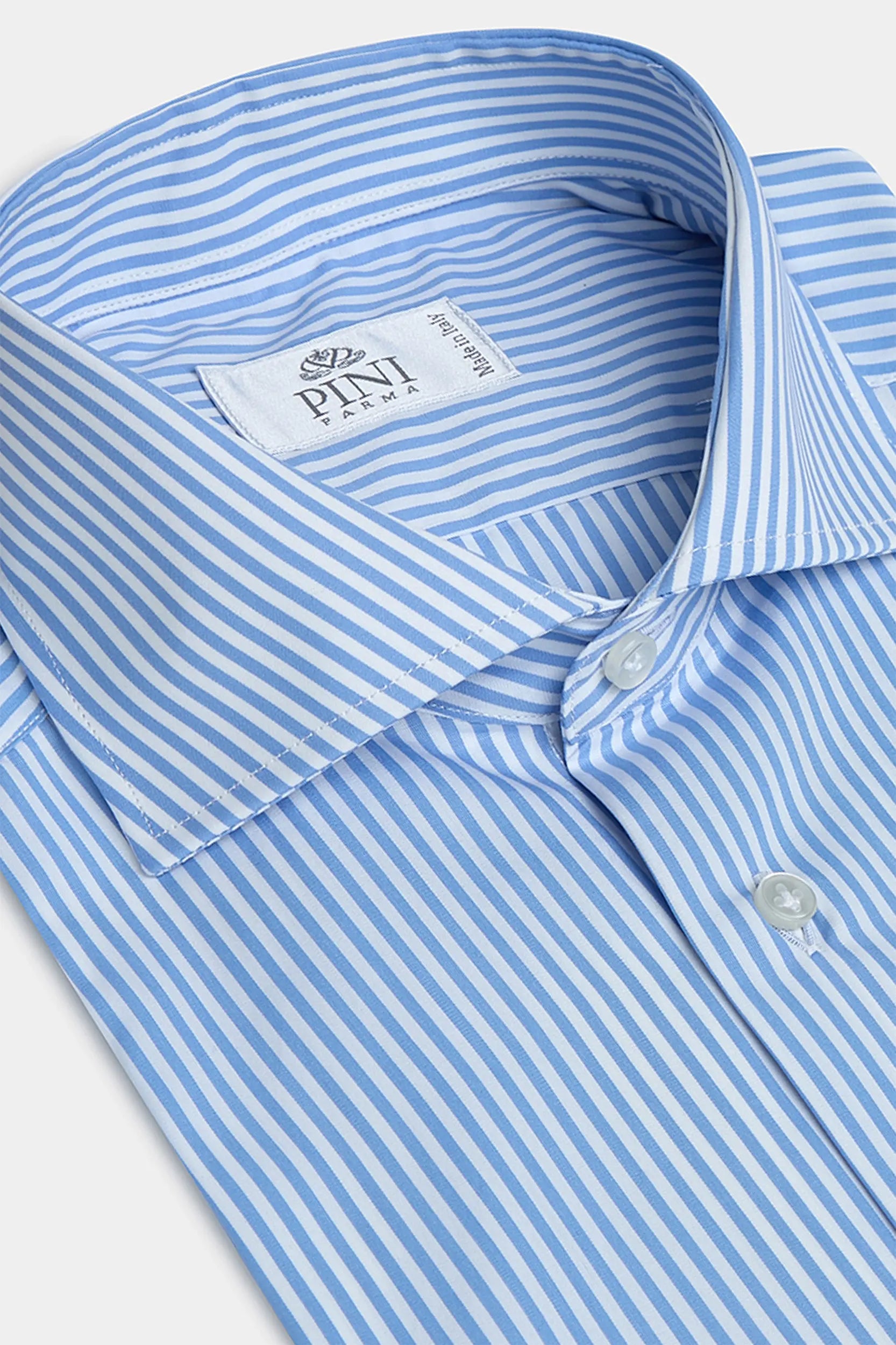Light Blue Striped Shirt - Made in Italy Light Blue Striped Shirt - Made in Italy