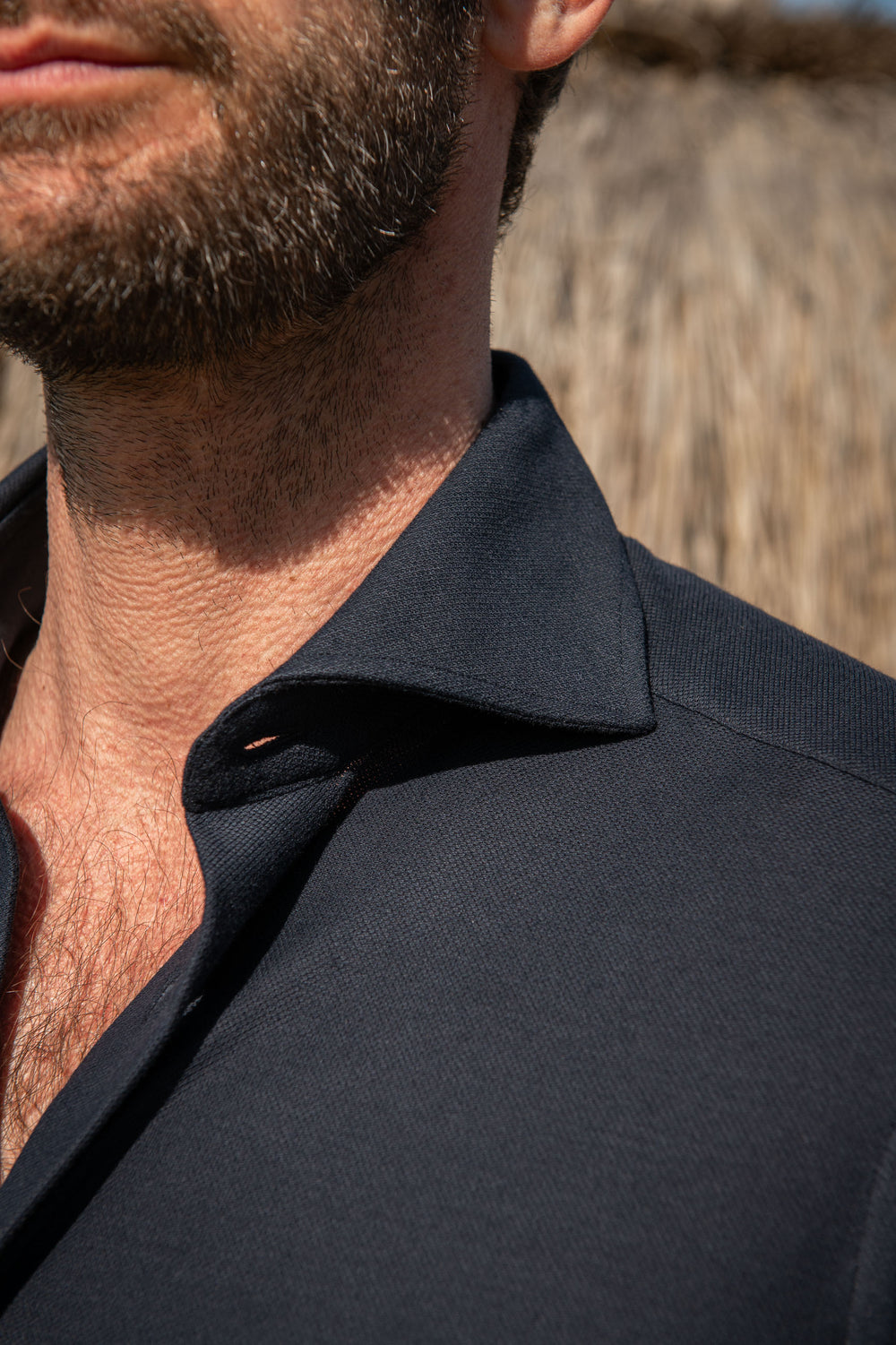 Navy Blue Jersey Shirt,Jersey Shirt, Dark Blue Jersey Cotton Shirt, Jersey Navy shirt, Chemise en jersey bleu marine, chemise en jersey, chemise en jersey de coton bleu foncé, chemise en jersey bleu marine, Camicia in jersey blu navy, camicia in jersey, camicia in cotone jersey blu scuro, camicia in jersey navy,