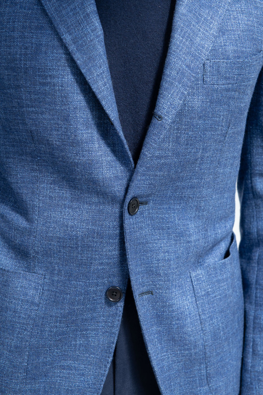Ocean blue jacket "Neapolitan Capsule Collection" - Made in Italy