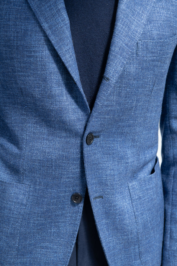 Veste bleu océan "Neapolitan Capsule Collection" - Made in Italy
