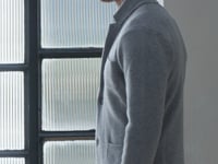 grey knitted jacket, wool knitted jacket for men, grey wool knitted jacket for men, veste en maille, veste en maille grise pour homme,Italian Jacket, Veste Italienne, Giacca Italiana