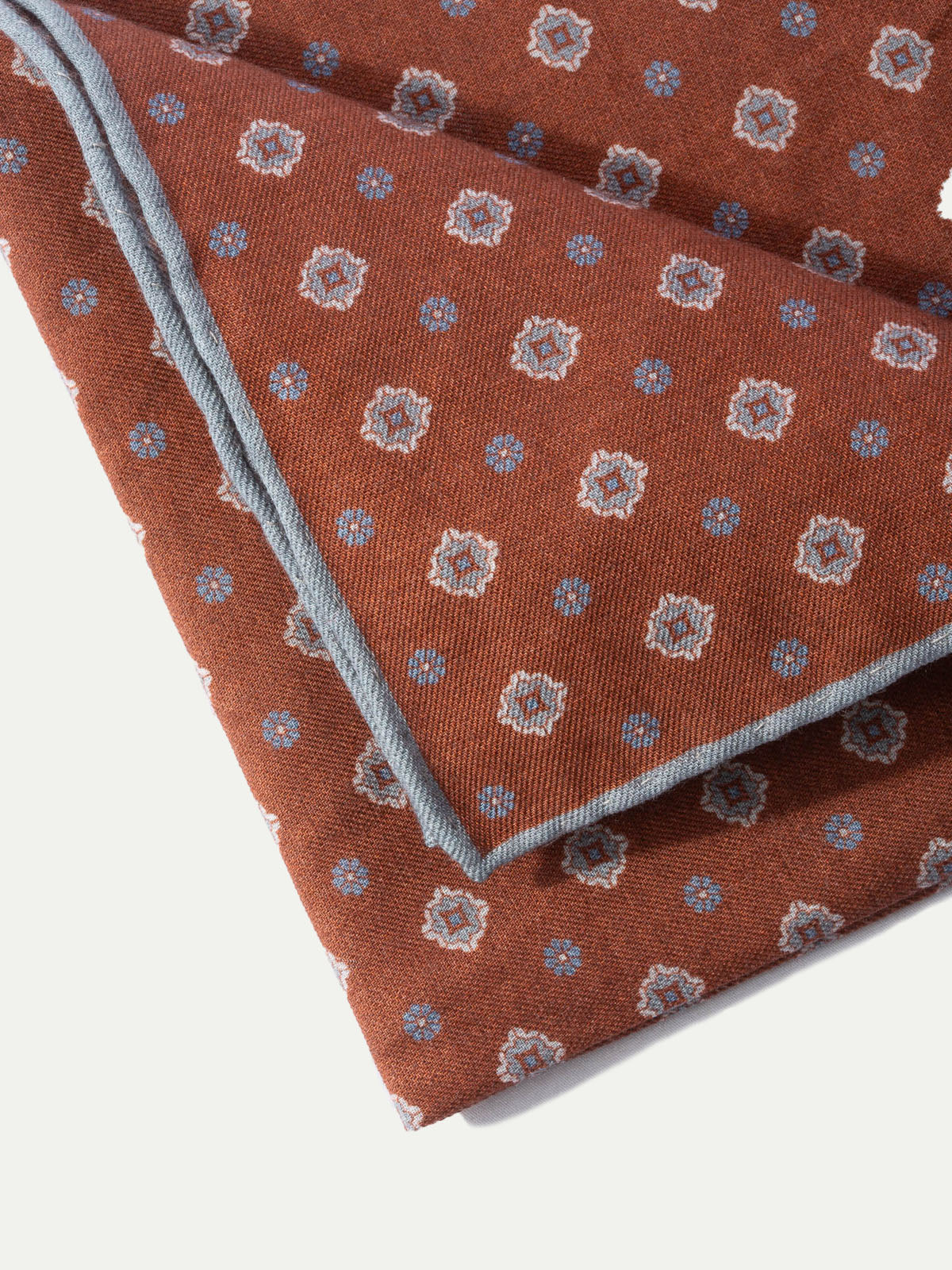 Red fancy pocket square - Made in Italy