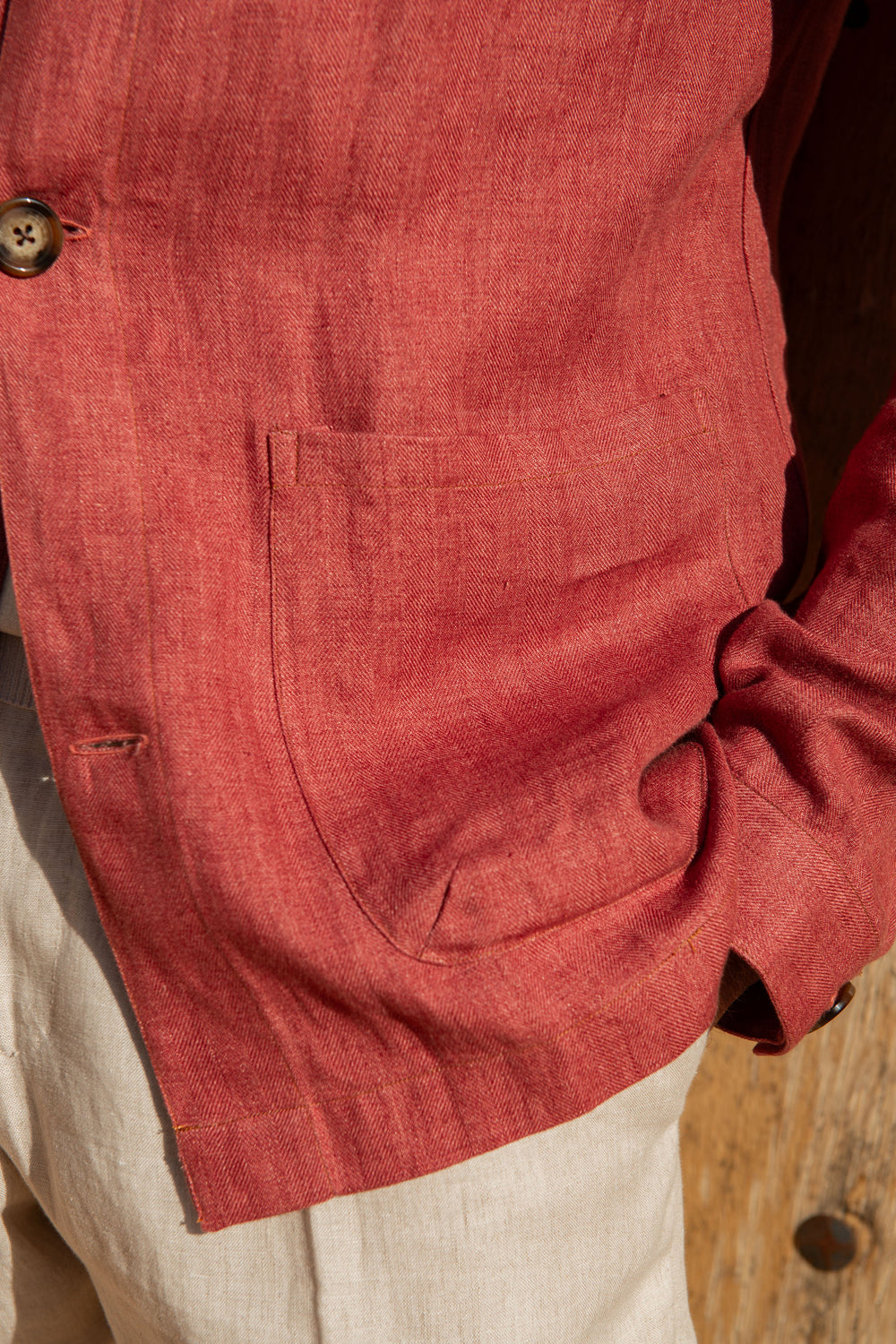 Red Herringbone Linen Jacket, Red Linen Jacket, Linen Casual Red summer jacket, Linen summer red jacket, Giacca di lino rossa a spiga, giacca di lino rossa, giacca estiva casual di lino rossa, giacca estiva di lino rossa, Veste en lin à chevrons rouges, veste en lin rouge, veste d'été décontractée en lin rouge, veste d'été en lin rouge,