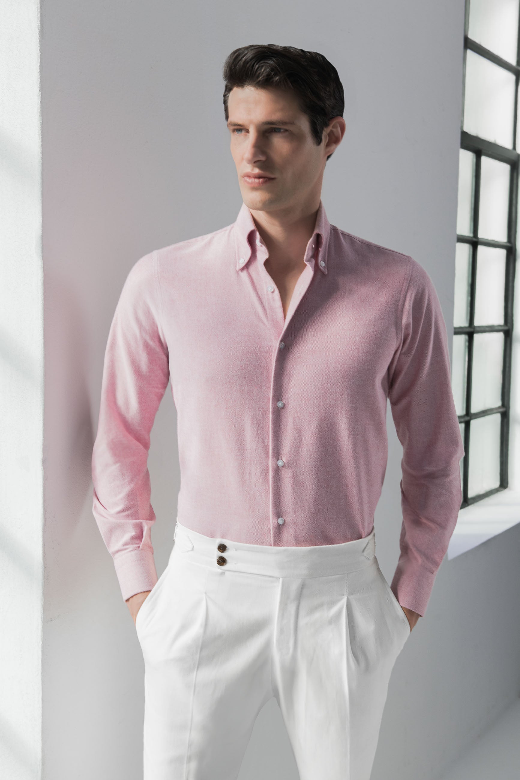 Brushed Italian Cotton Shirt, Italian Style Red Cotton Shirt, Button Down Soft Touch Shirt, Red Cotton Shirt, Camicia in cotone italiano satinato, camicia in cotone rosso stile italiano, camicia button down soft touch, camicia in cotone rosso, Chemise en coton italien brossé, chemise en coton rouge de style italien, chemise boutonnée au toucher doux, chemise en coton rouge,