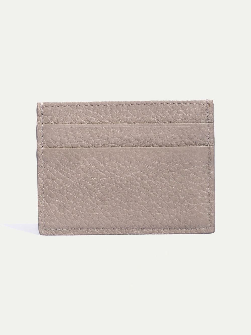 Porta carte in pelle taupe - Made in Italy