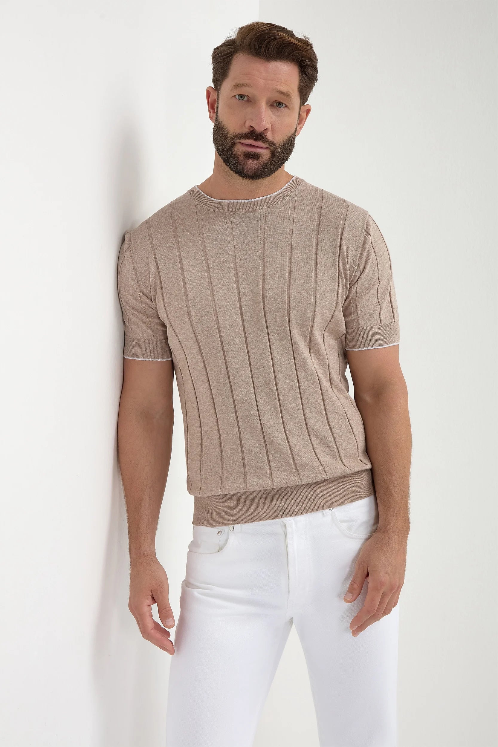 Ribbed t shirt sales