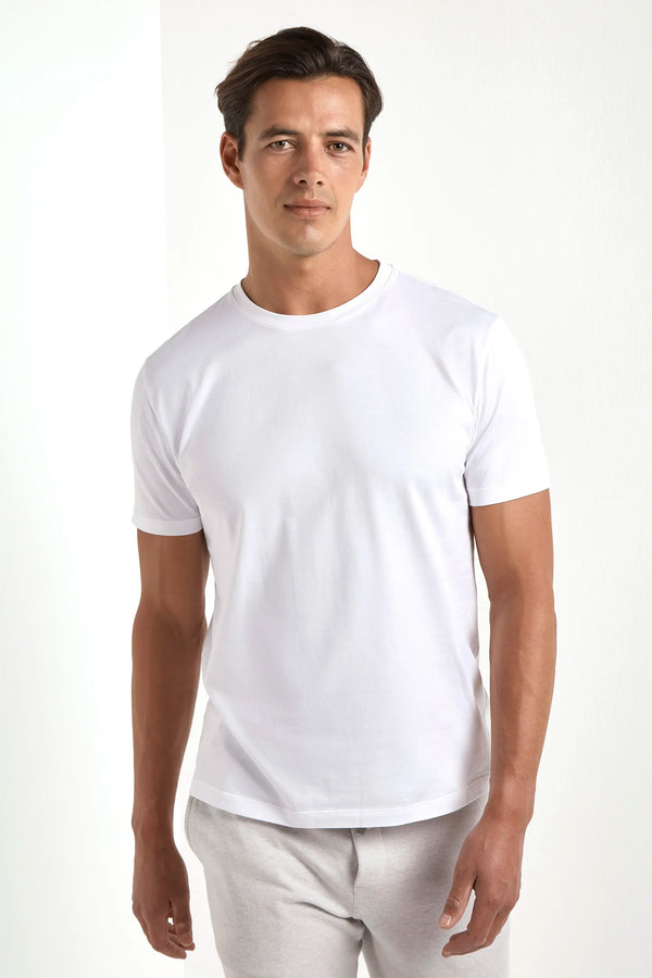 White jersey t-shirt - Made in Italy