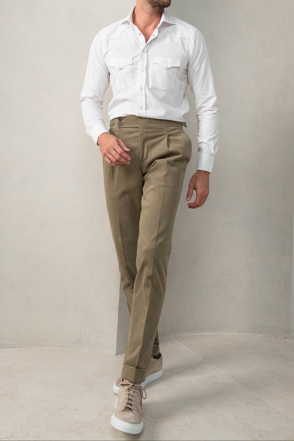 white western shirt, chemise western blanche, western shirt, italian western shirt