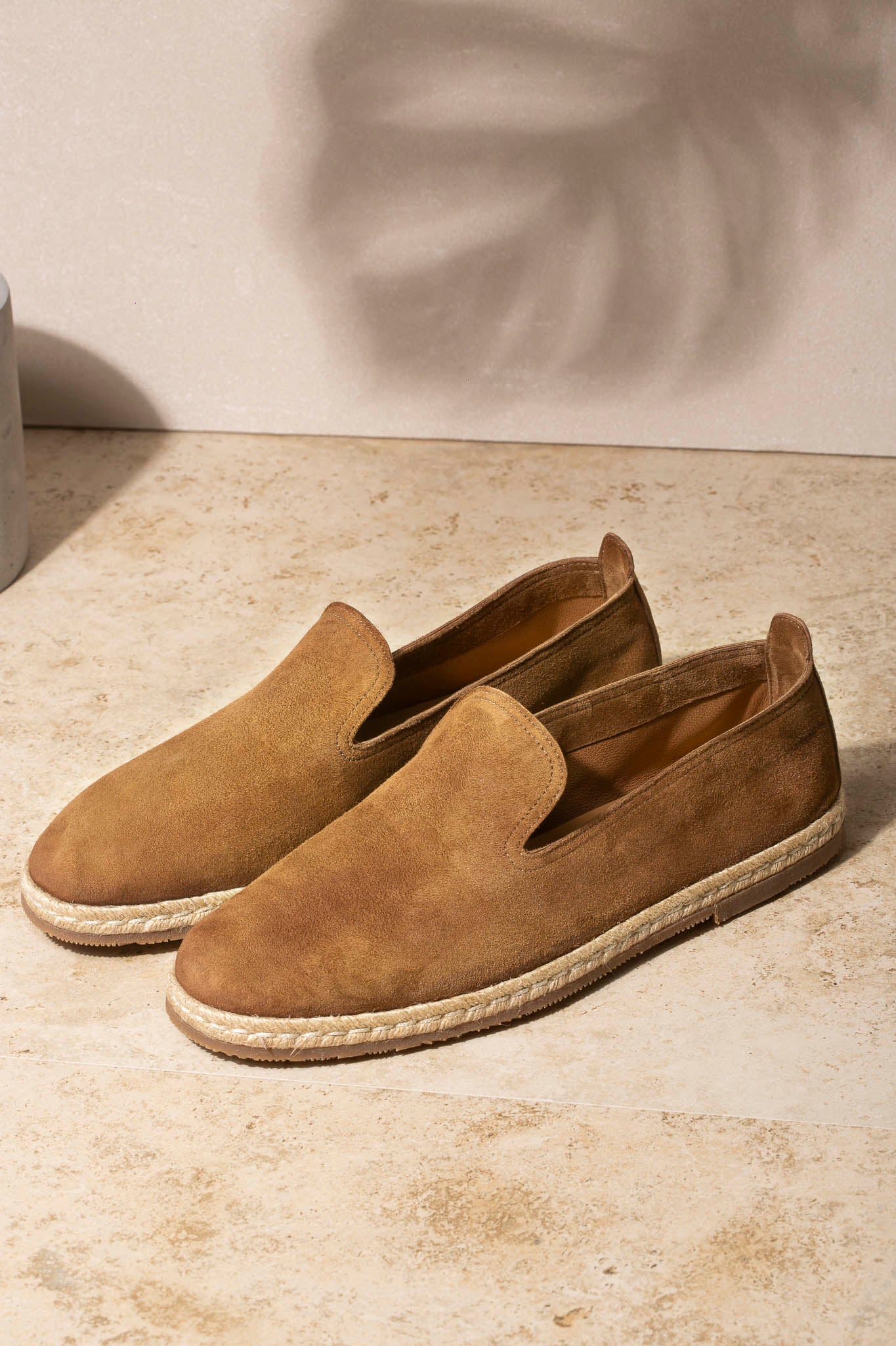 Brown suede espadrilles - Made In Italy