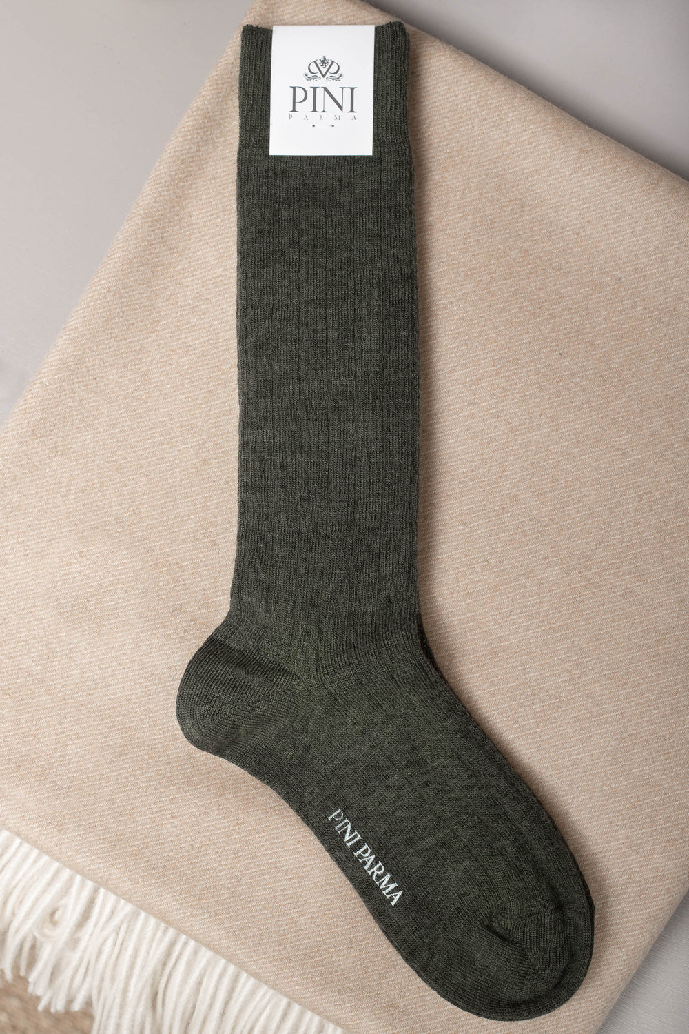 Calzini corti verdi in lana super resistente - Made in Italy