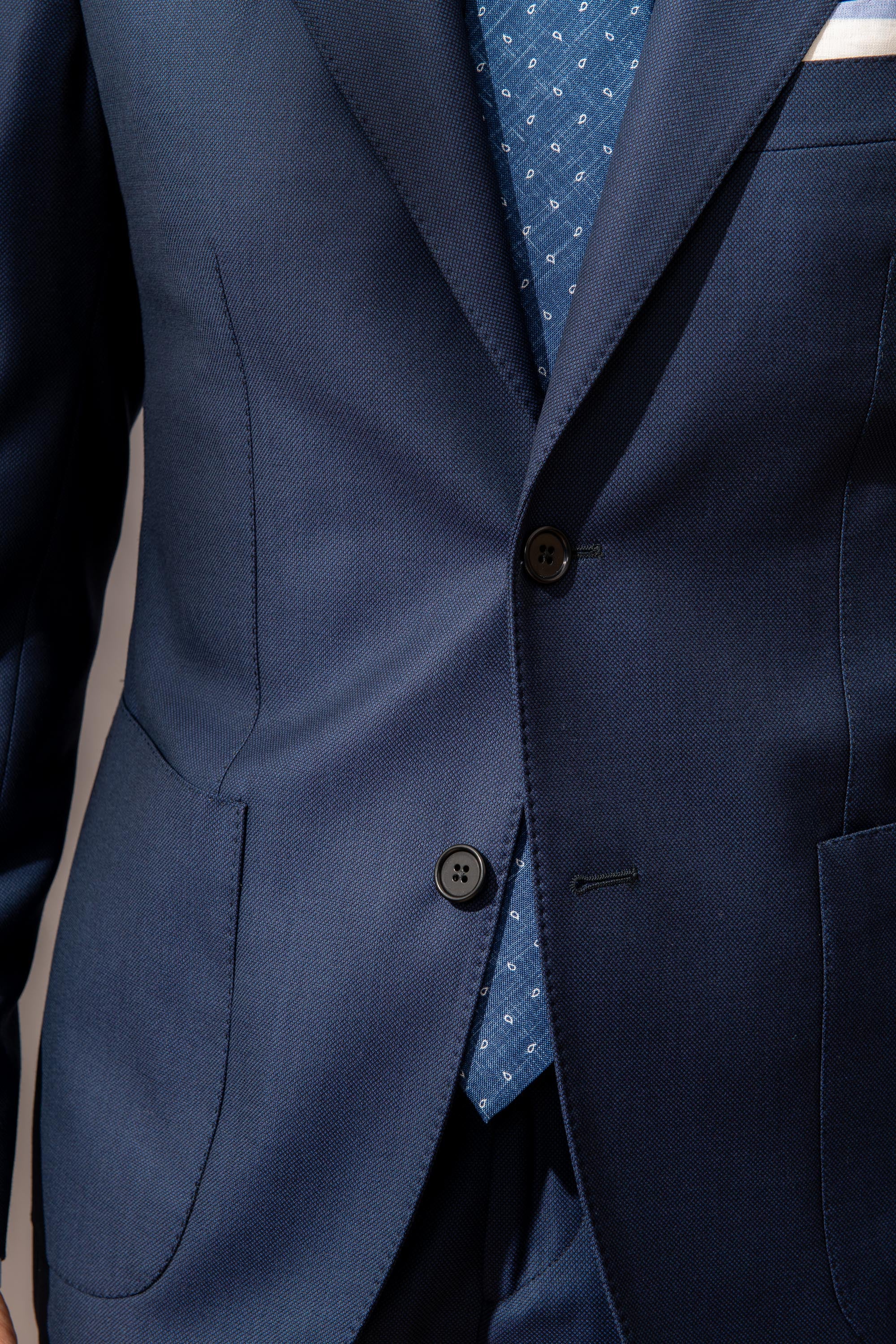 Blue birdseye suit - Made in Italy