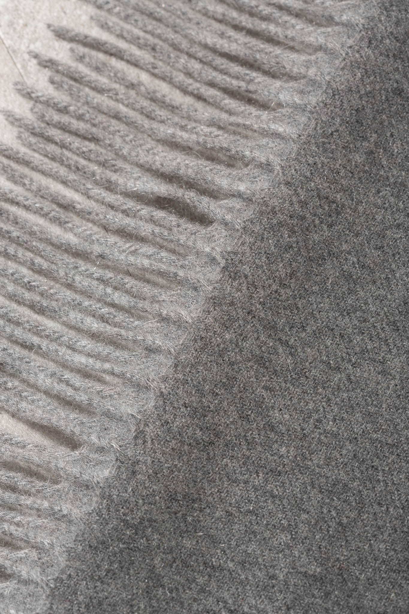Grey cashmere scarf - Made in Italy