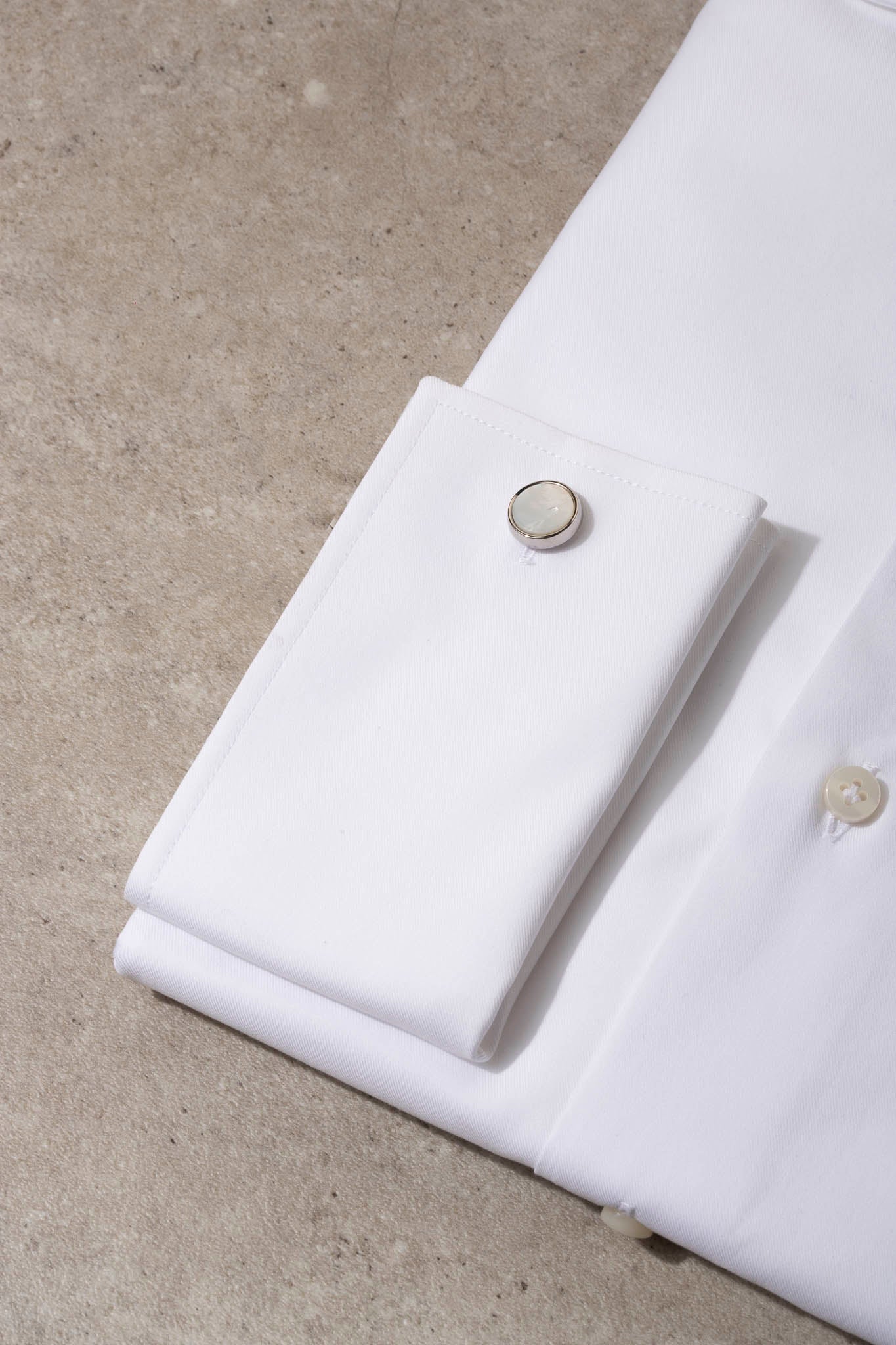 White Shirt with double cuff - Made In Italy