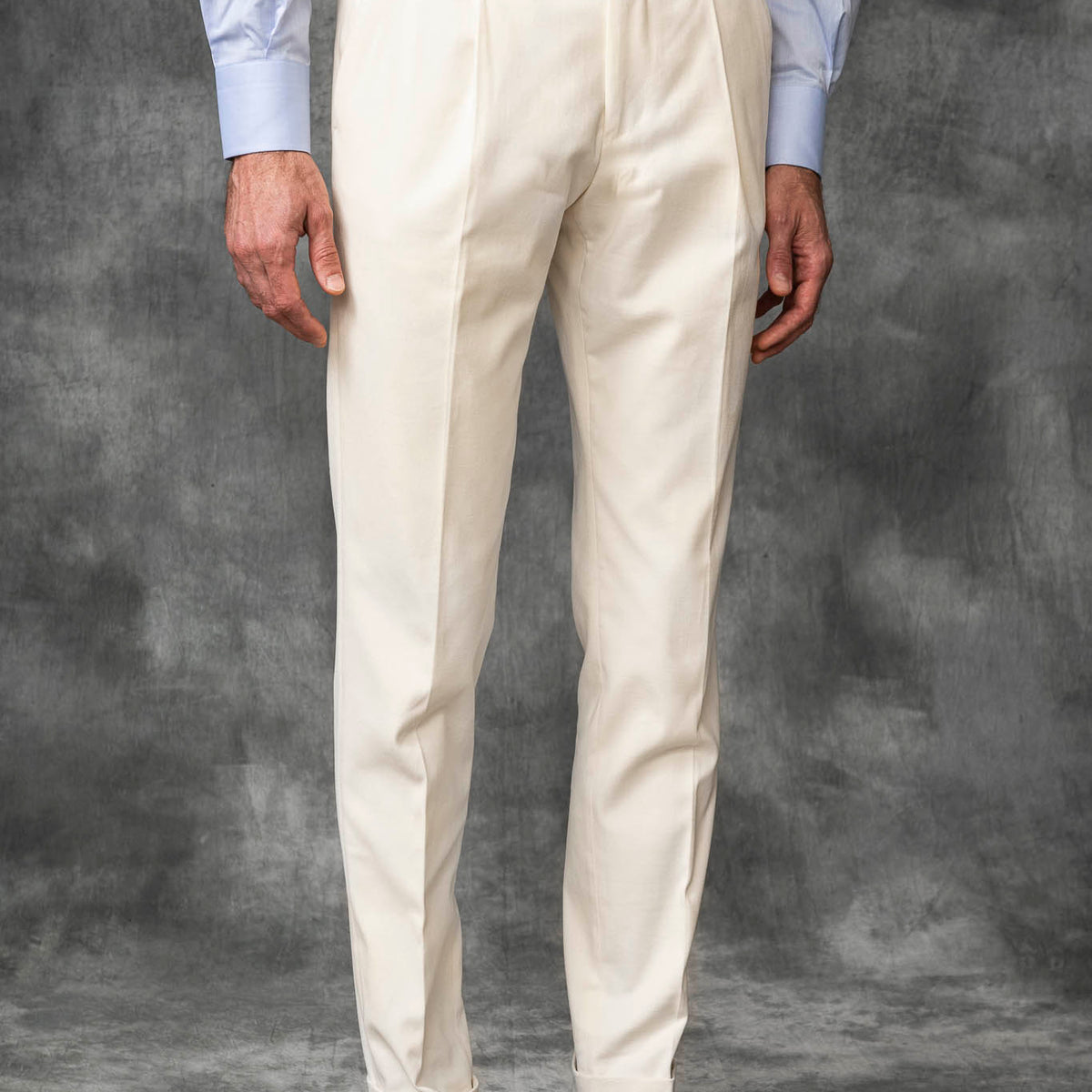 Pantalon en coton écru Soragna Capsule Collection  - -. Made in